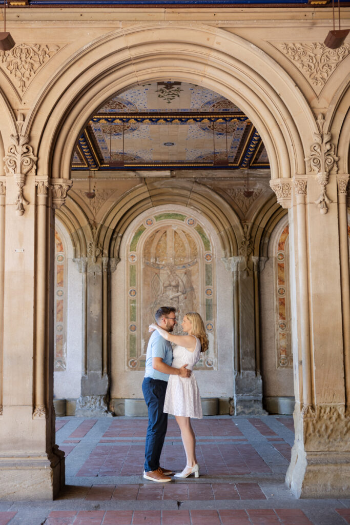 Engagement photos at Central Park NYC