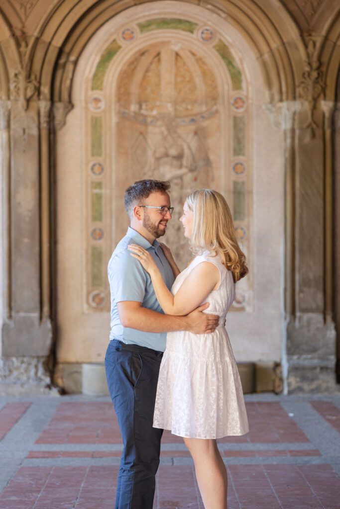 Engagement photos at Central Park NYC