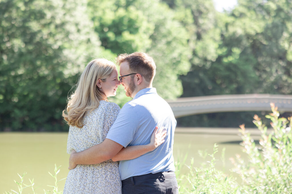 Summer engagement photos in Central Park