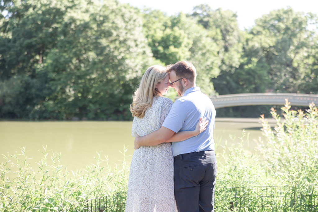 Summer engagement photos in Central Park