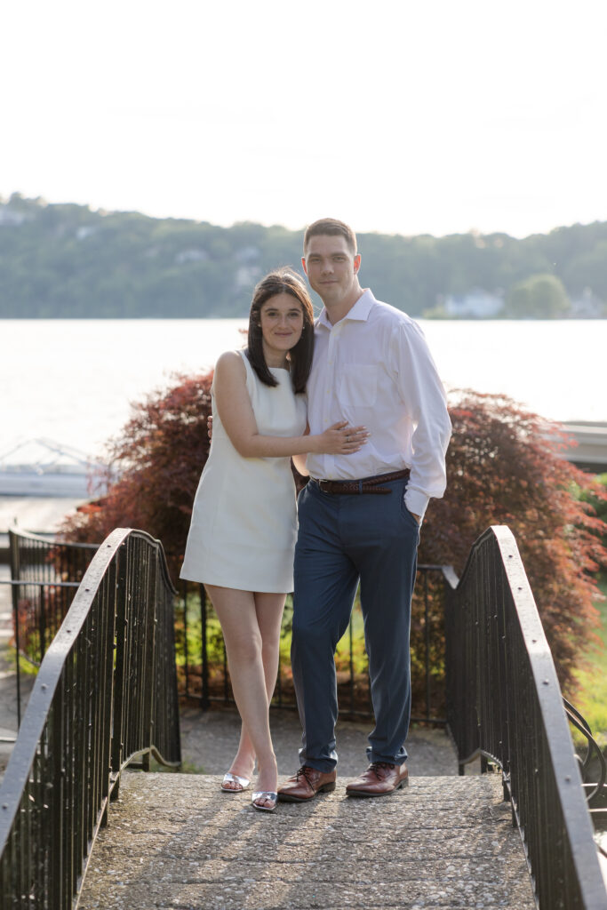 Lake Mohawk Engagement Photos of couple