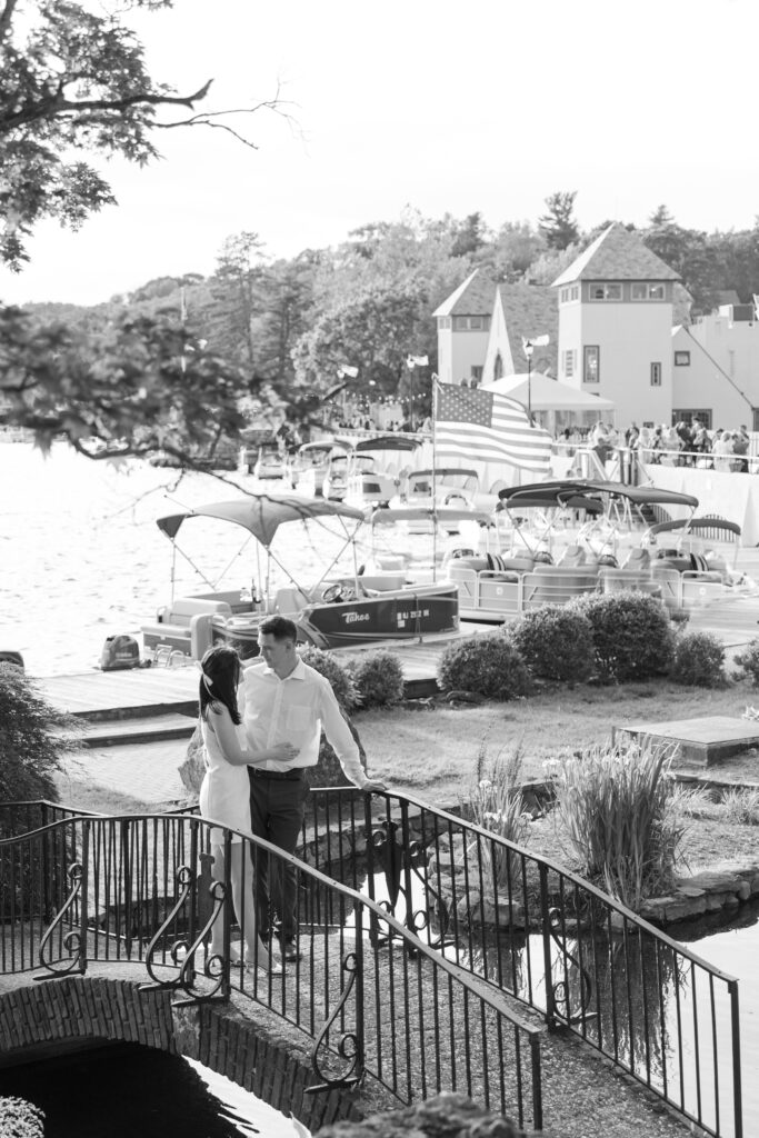 Black and white Lake Mohawk Couple Photos