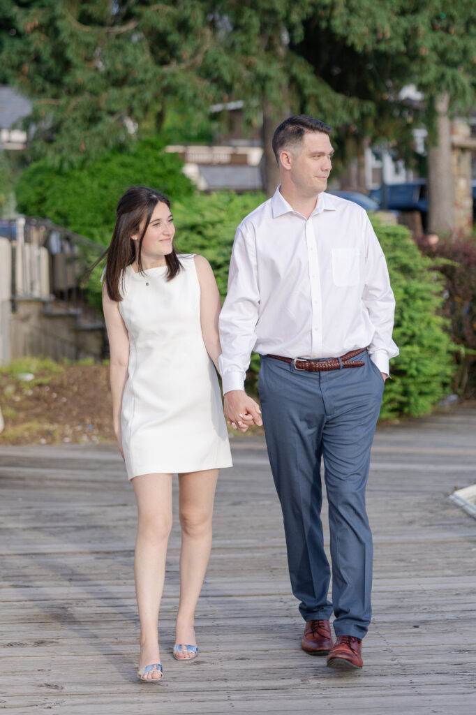 Lake Mohawk Couple Photos on dock