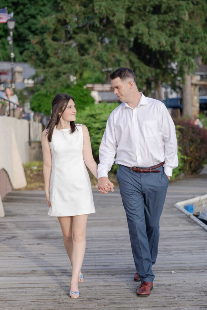 Lake Mohawk Couple Photos on dock