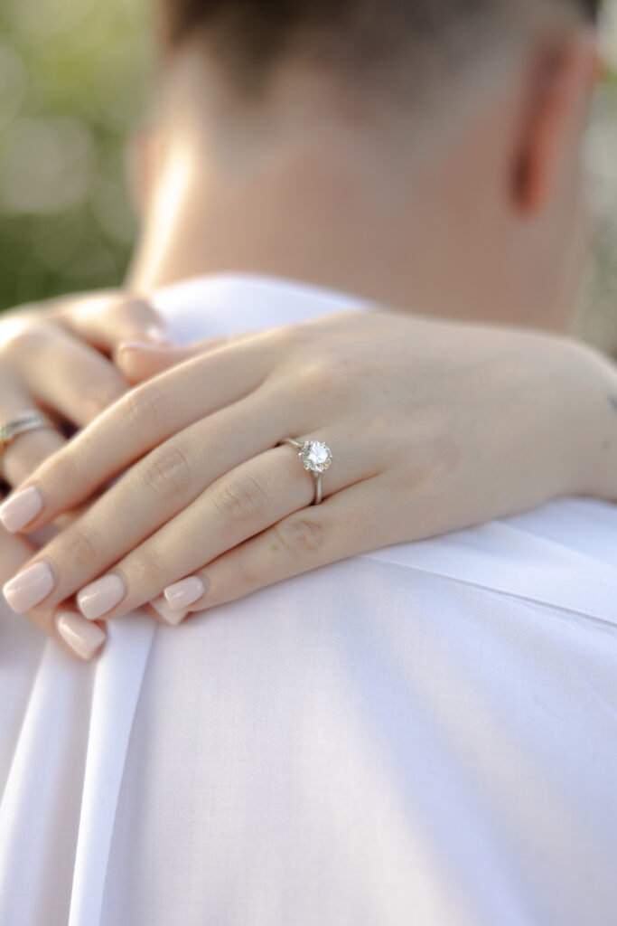 Engagement ring detail shots