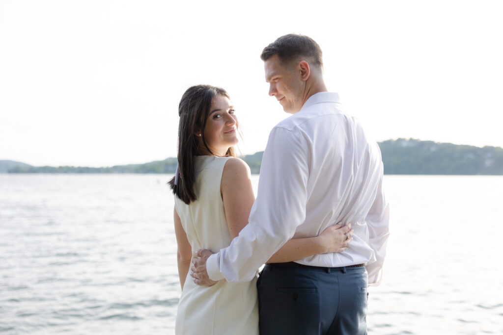 Engagement session at Lake Mohawk New Jersey