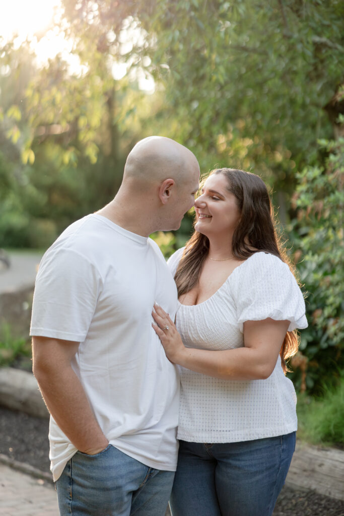 Engagement couple photos at Sayen House and Gardens