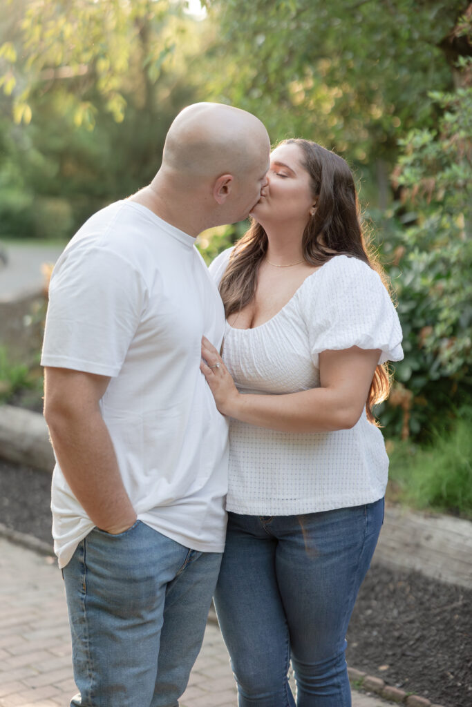 Engagement couple photos at Sayen House and Gardens