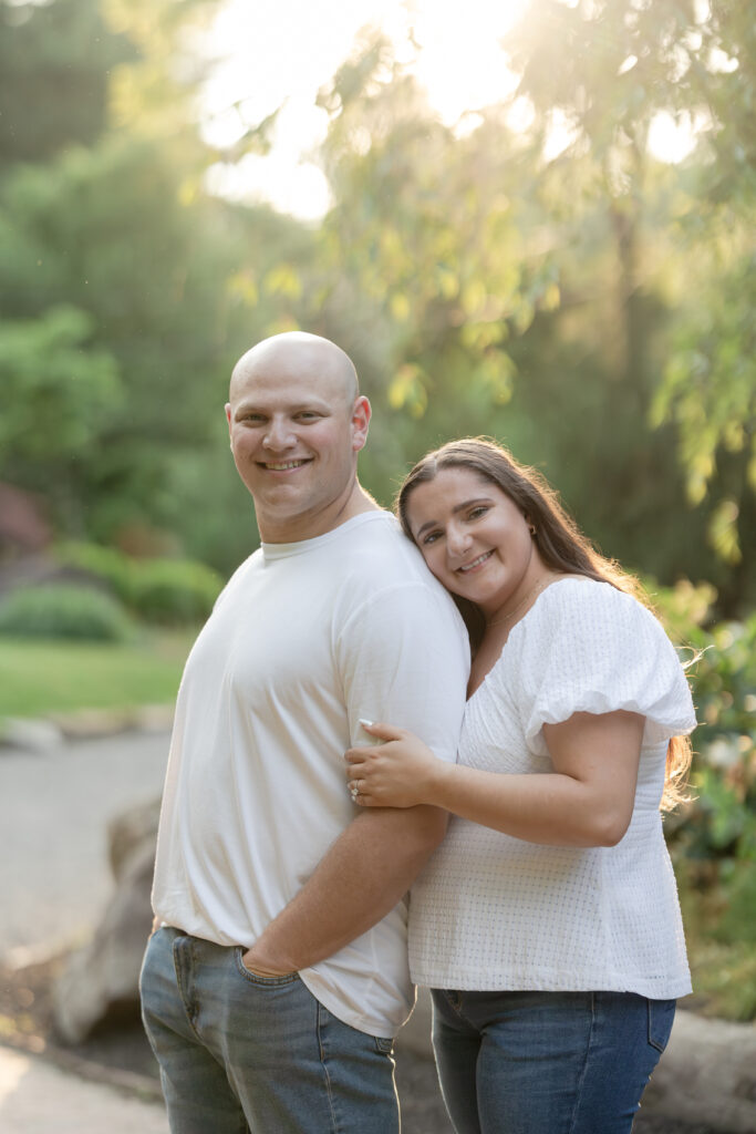 Engagement couple photos at Sayen House and Gardens