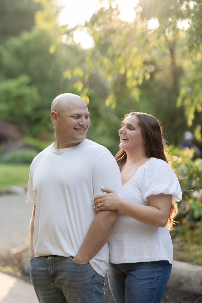 Engagement couple photos at Sayen House and Gardens