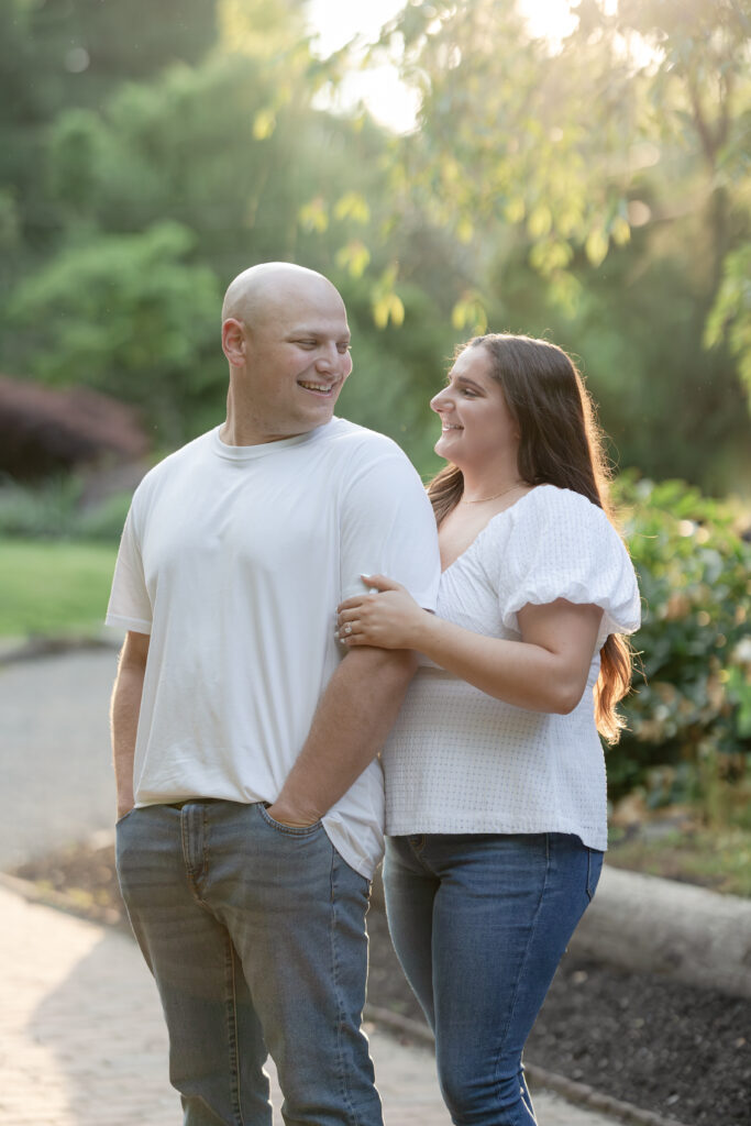 Engagement couple photos at Sayen House and Gardens