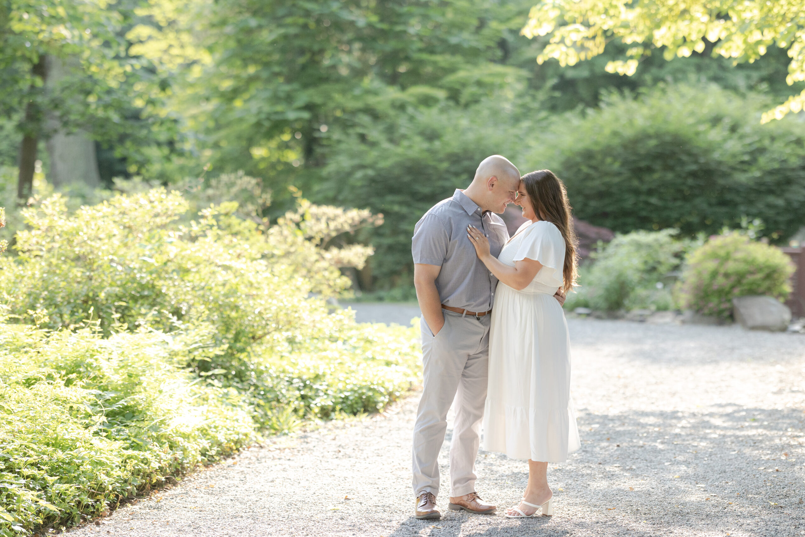 Romantic engagement session at Sayen House and Gardens