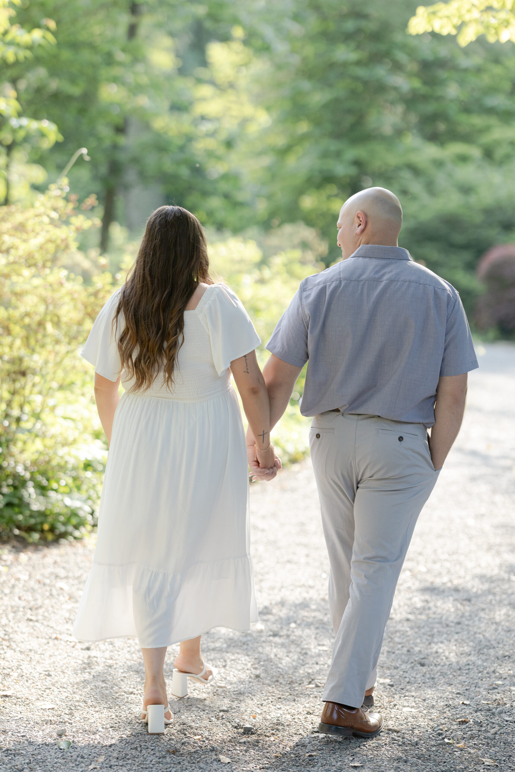 Romantic engagement session at Sayen House and Gardens