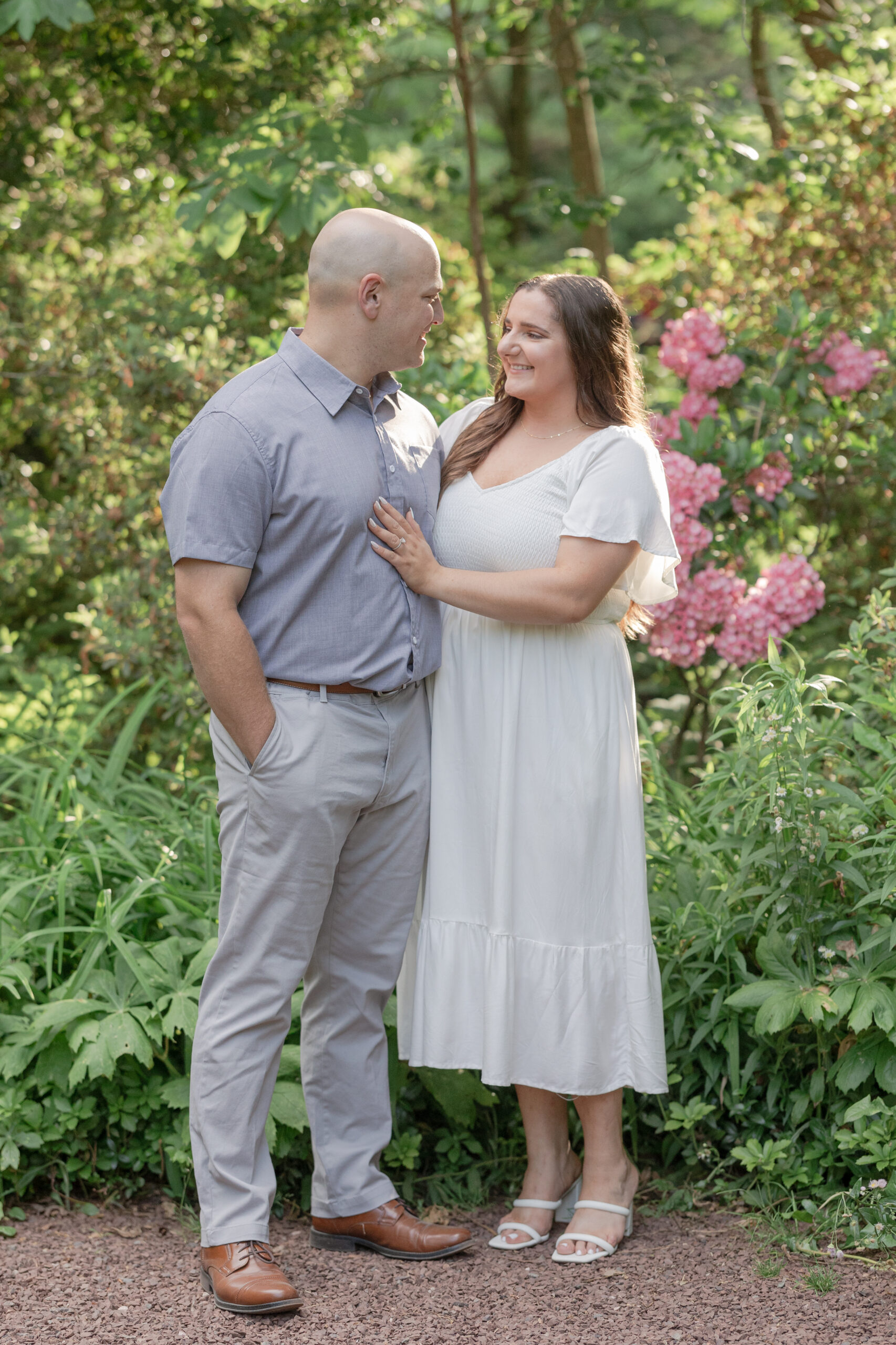 Sayen House and Gardens engagement photos
