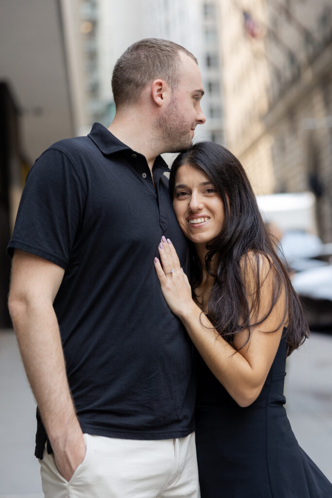 Financial district engagement photos in NYC