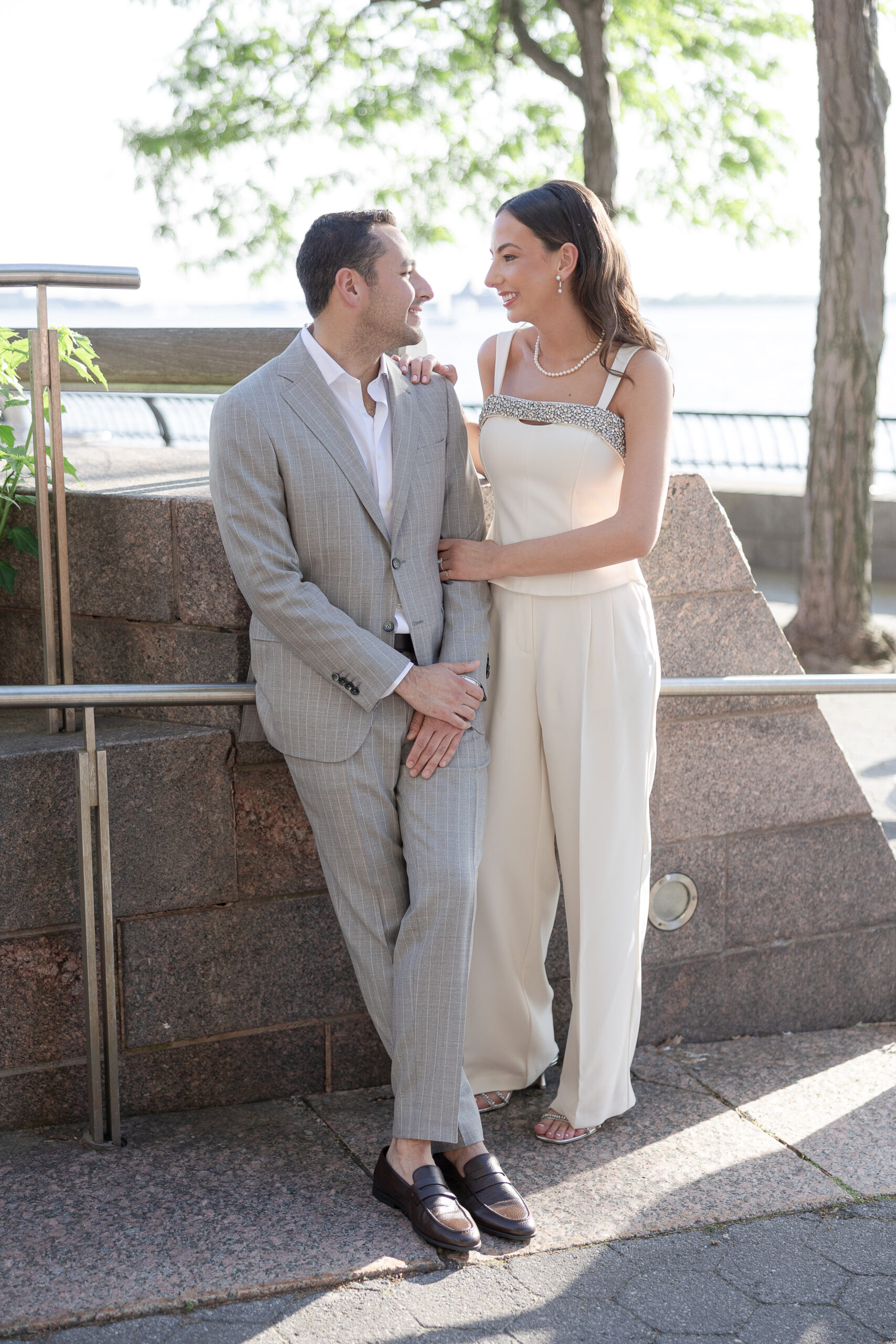 NYC couples photo in Tribeca