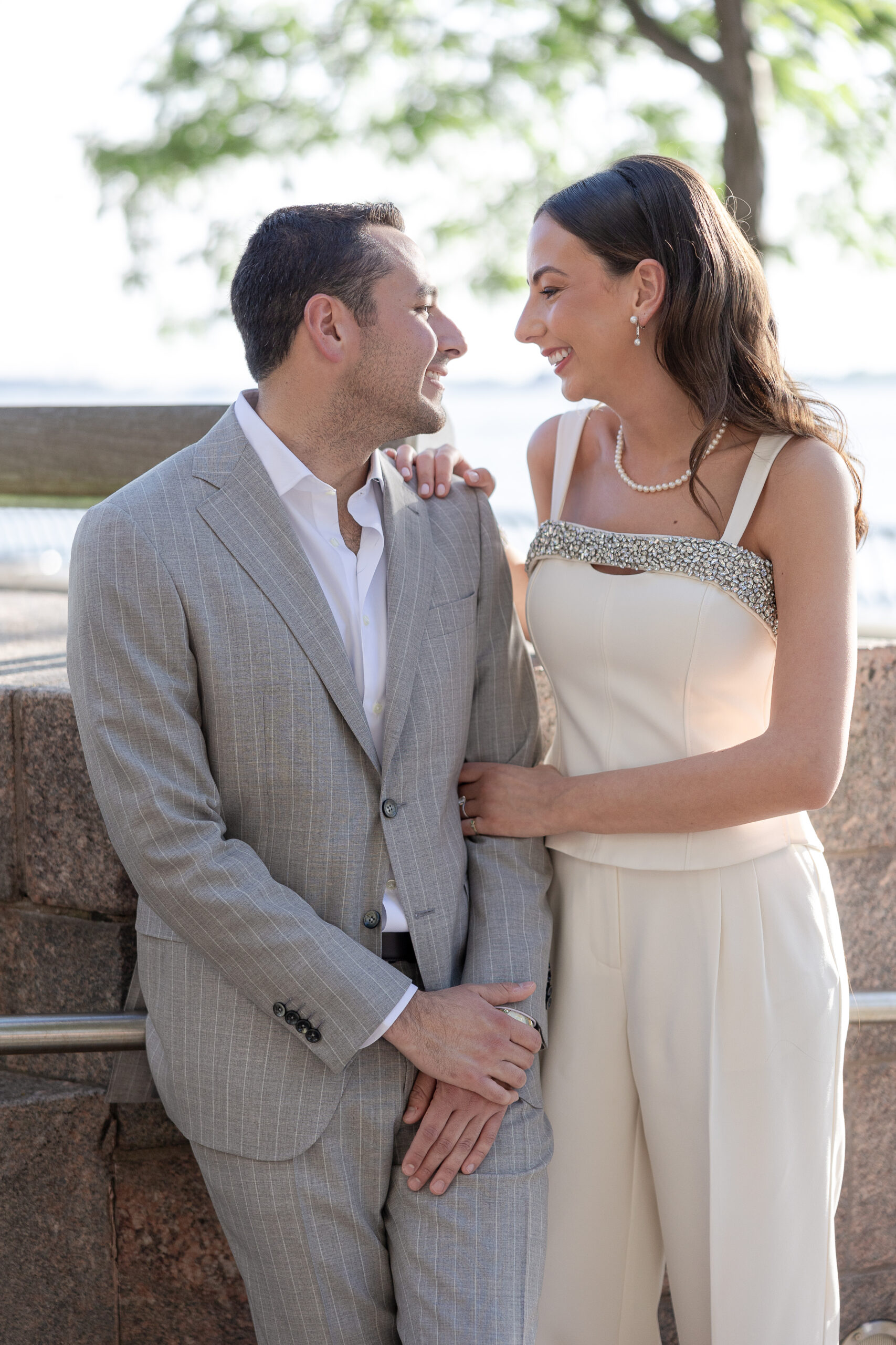 Engagement session in NYC Tribeca