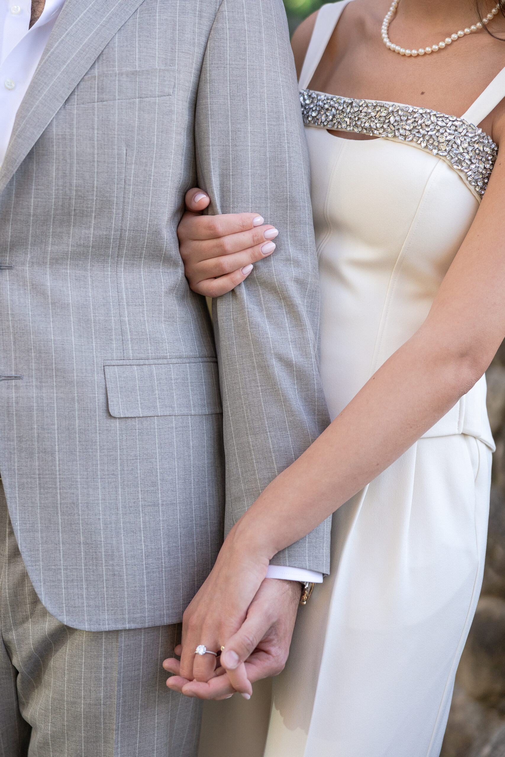 Detailed ring engagement close-up
