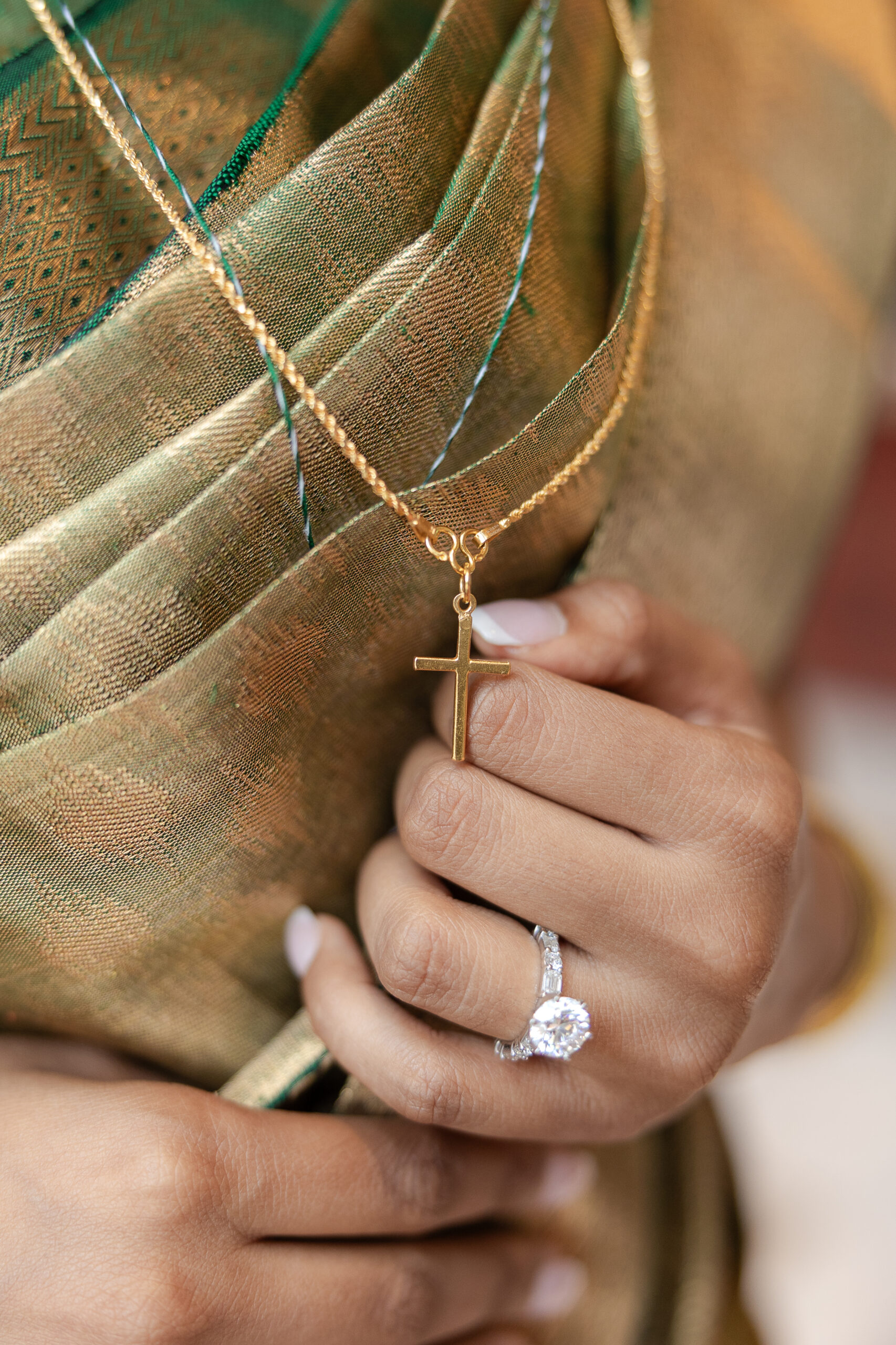 Bride details with jewelry