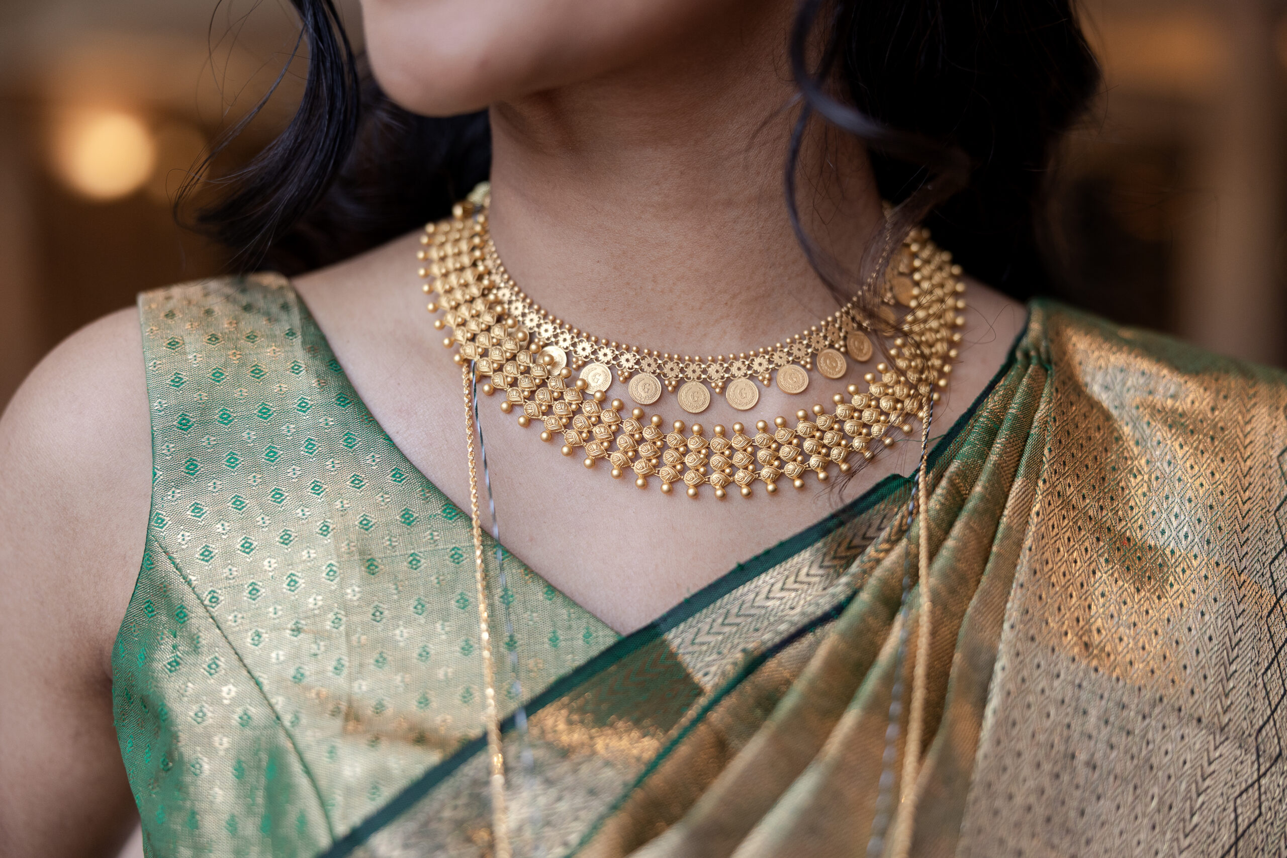 Bride details with jewelry