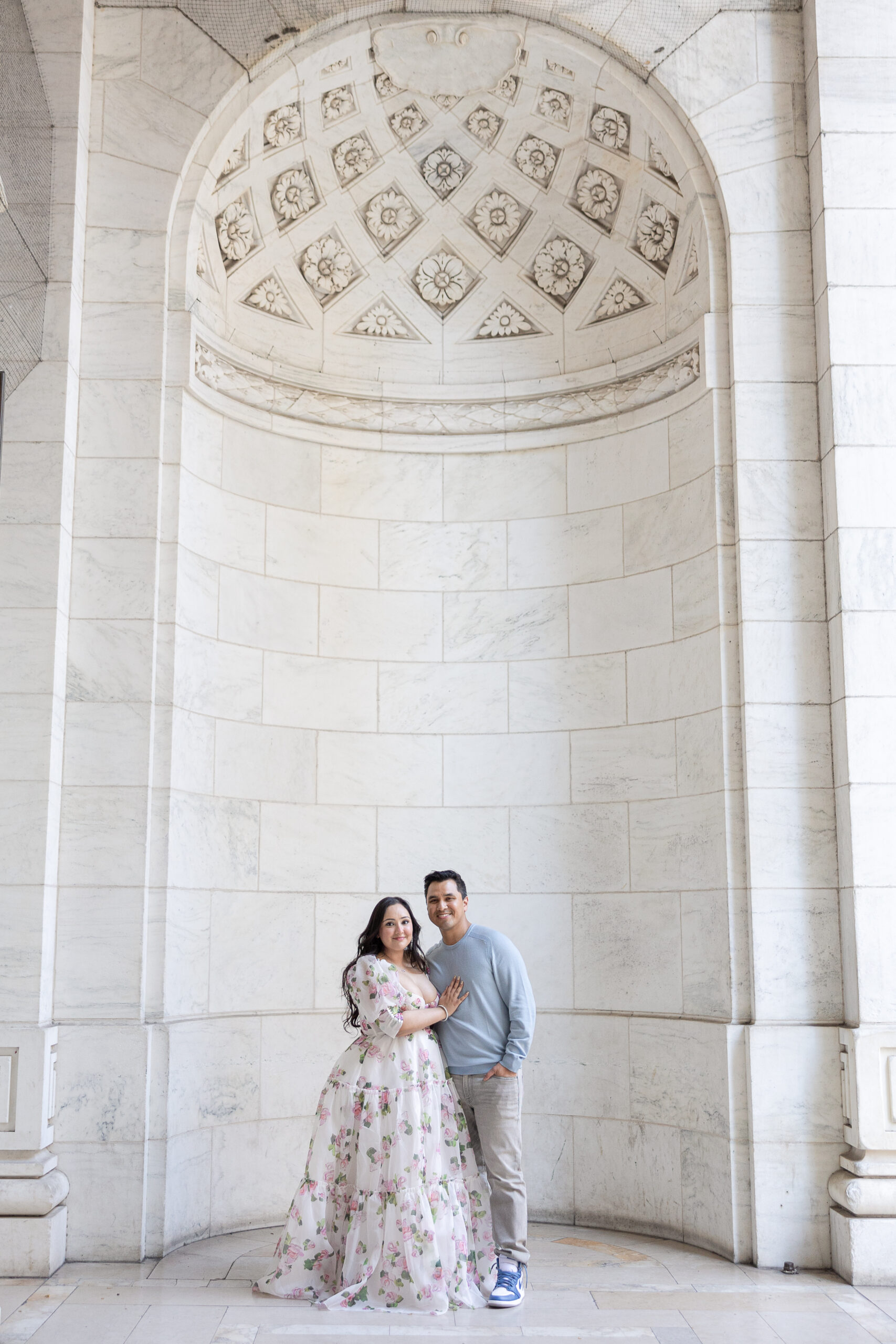 New York City Public Library Couple Photos