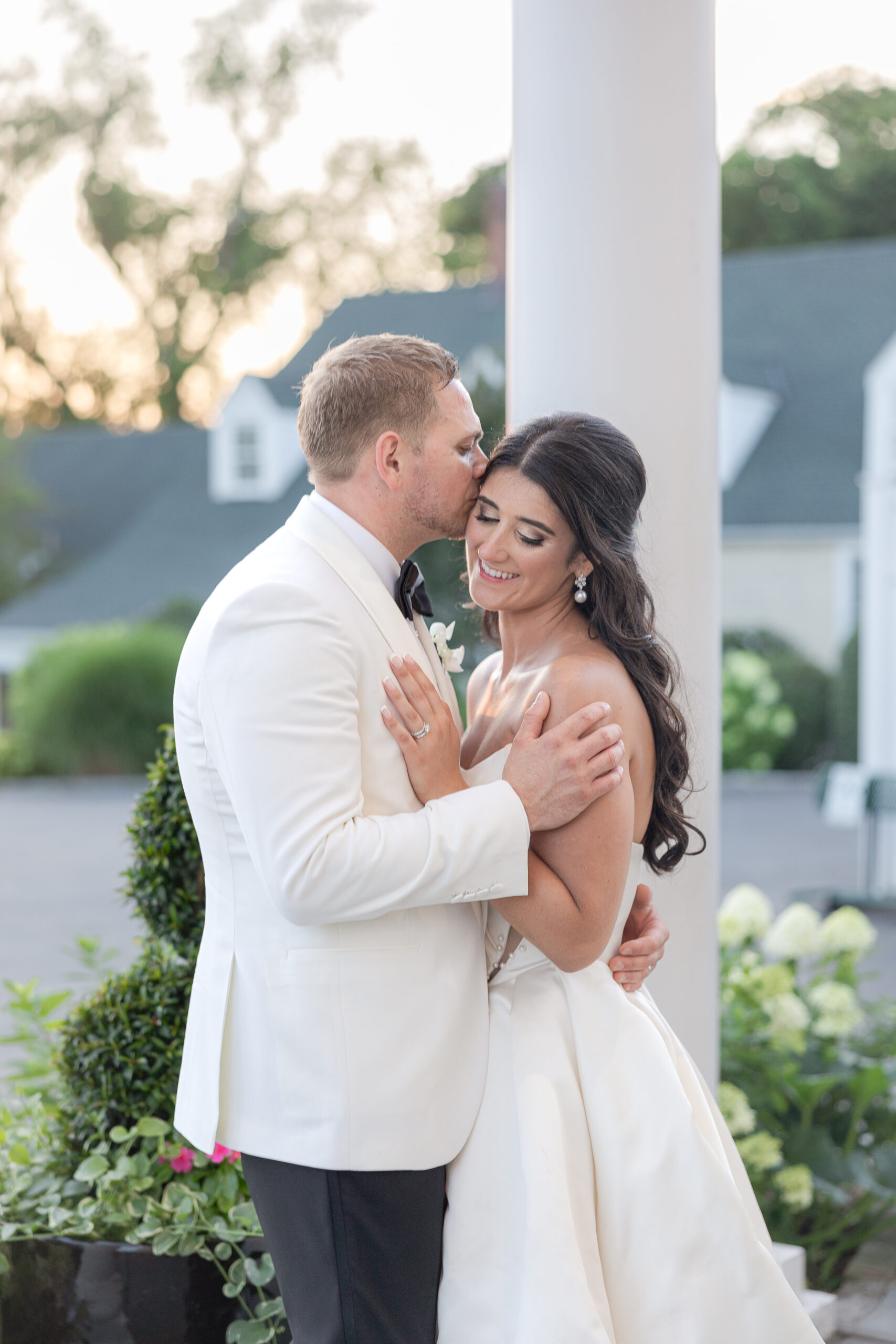 Sunset photos at North Hempstead Country Club wedding venue