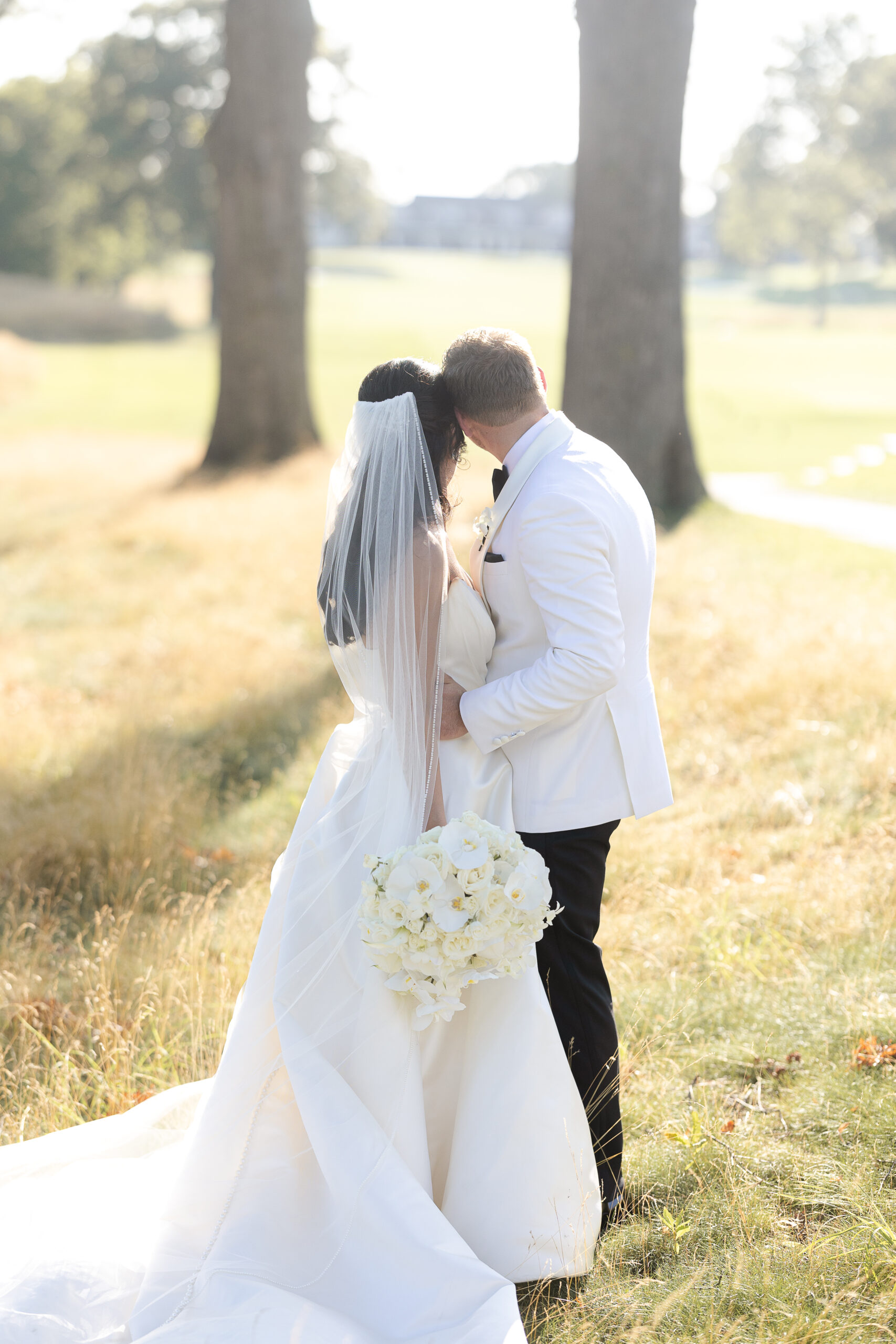 Wedding photos of bride and groom at North Hempstead Country Club