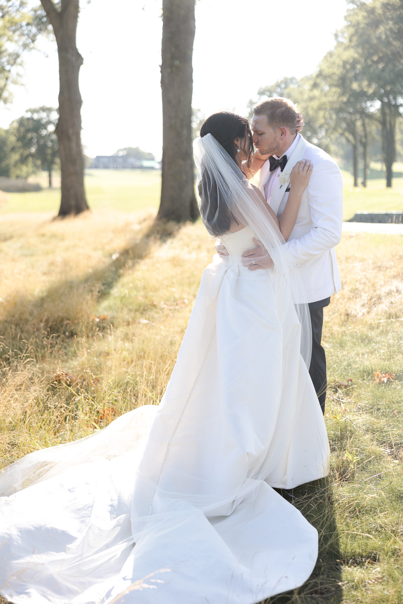 Wedding photos of bride and groom at North Hempstead Country Club