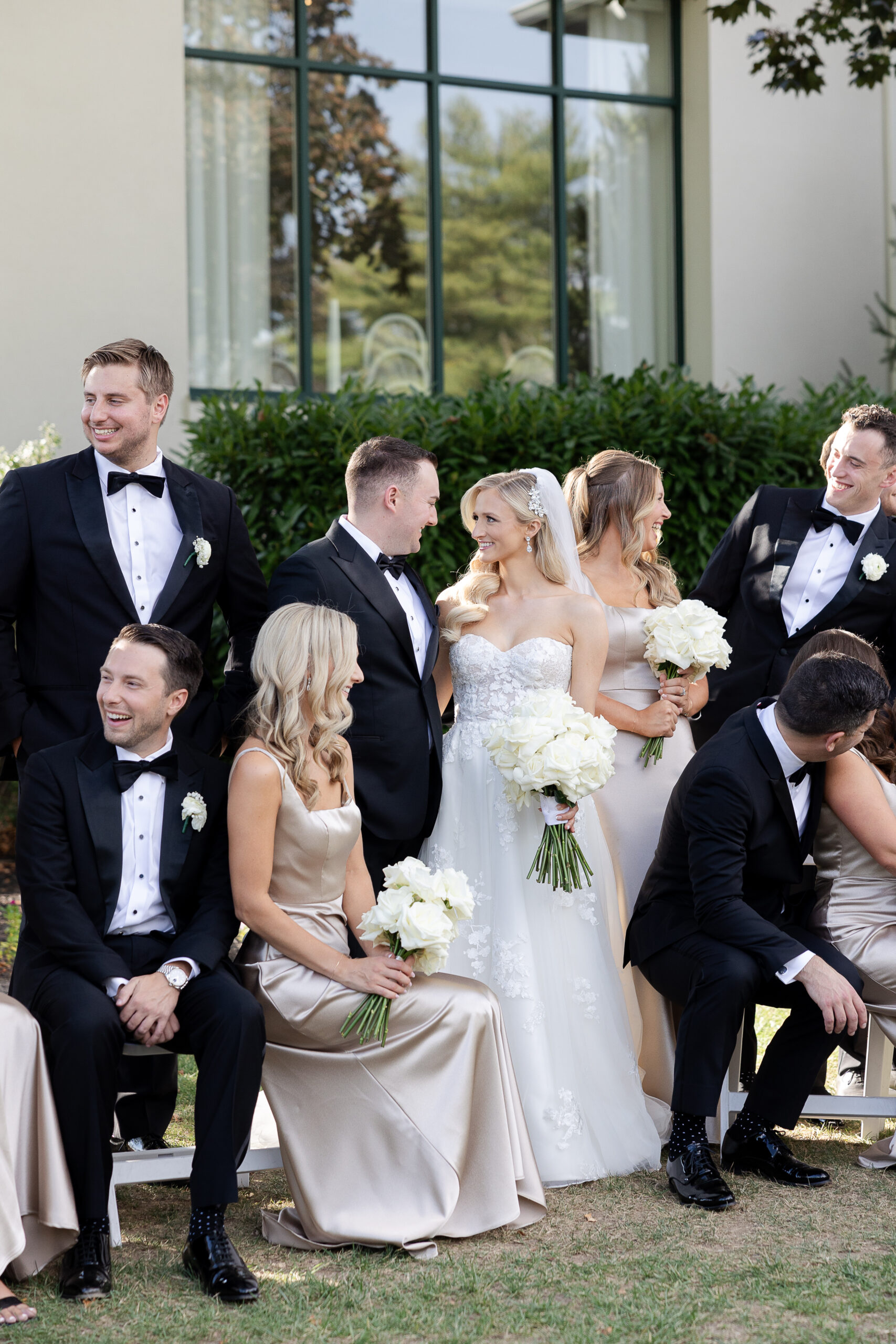Wedding party photos at Edgewood Country Club Wedding venue
