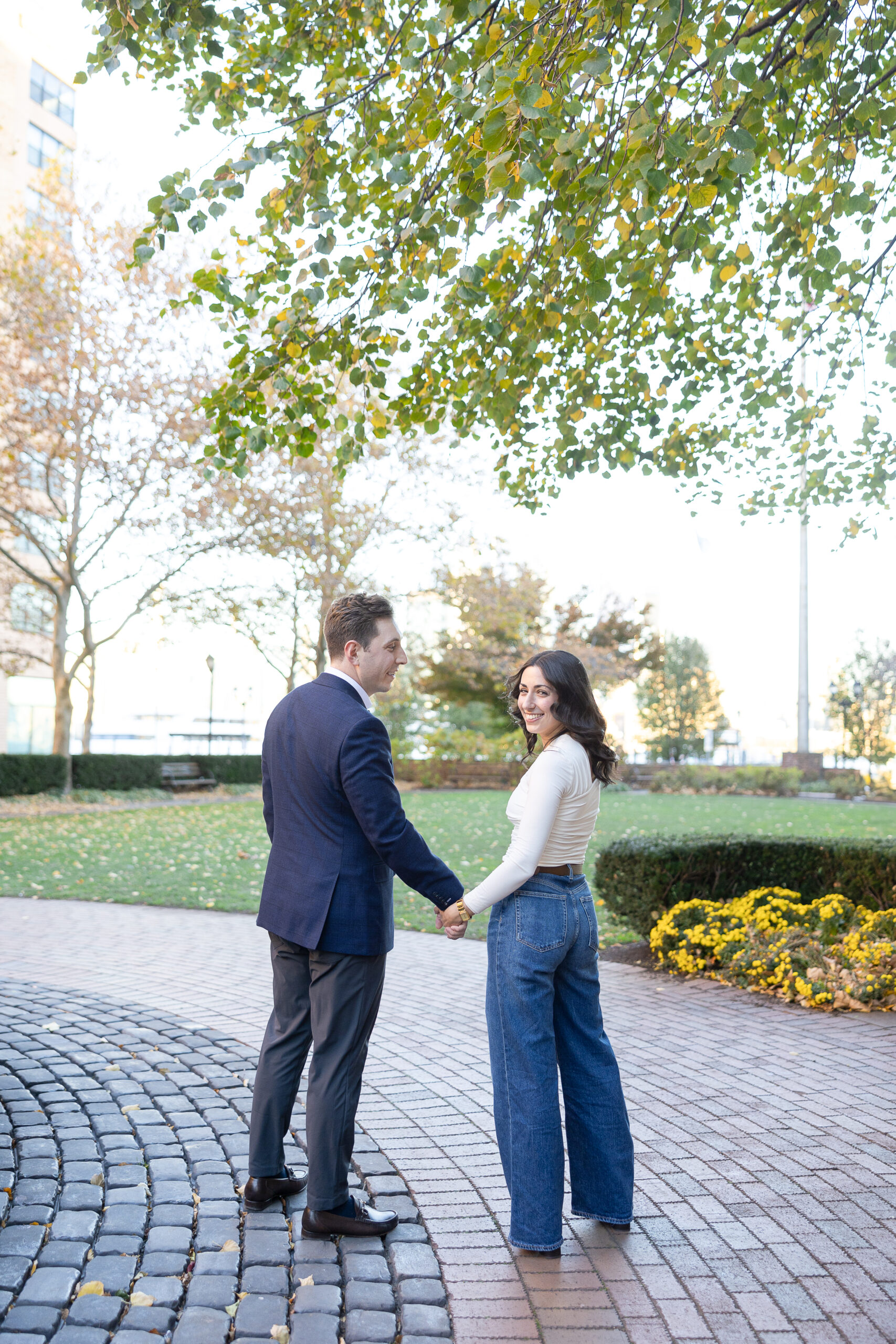 Engagement photos at Hoboken NJ