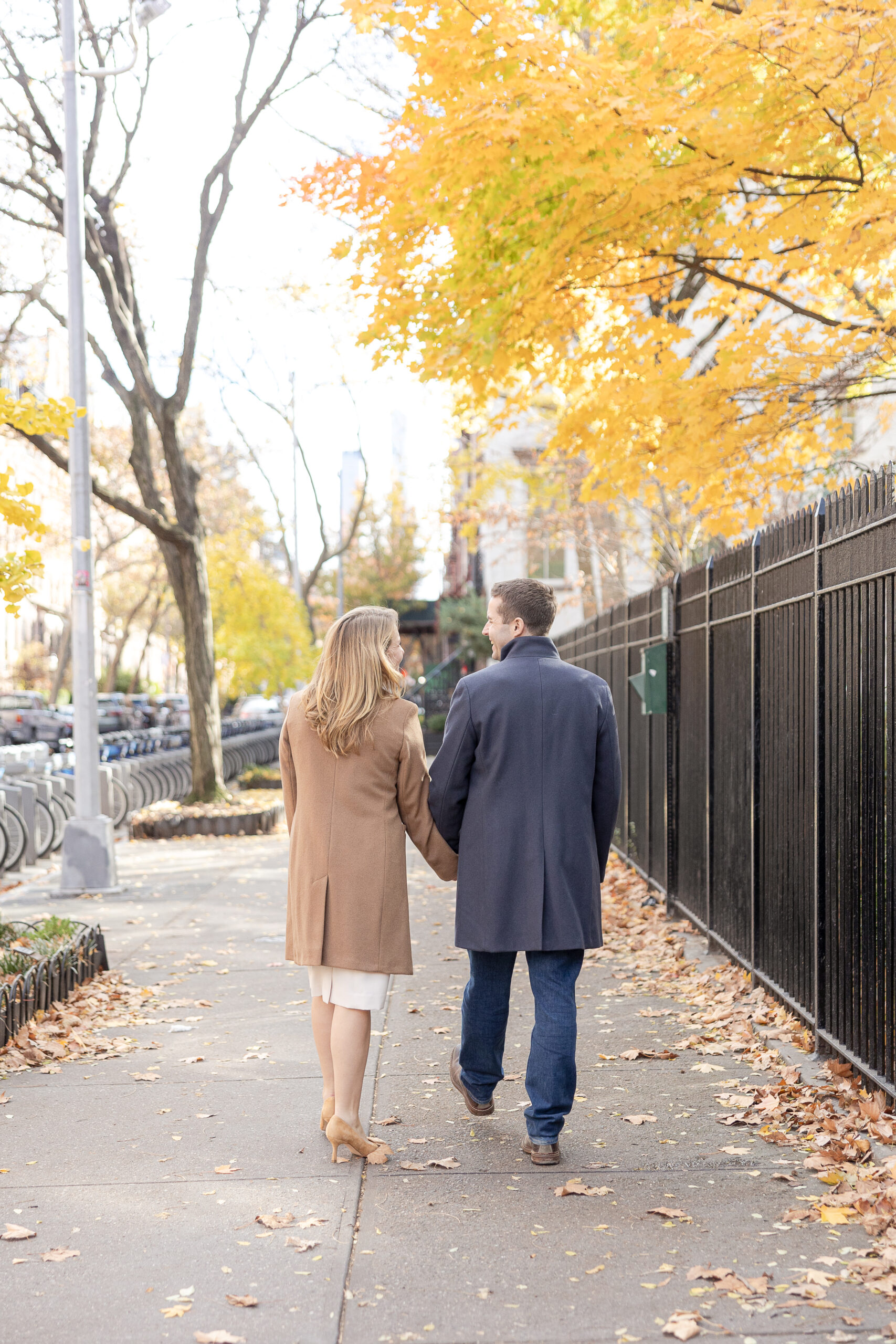 Fall Engagement Session in Chelsea Neighborhood
