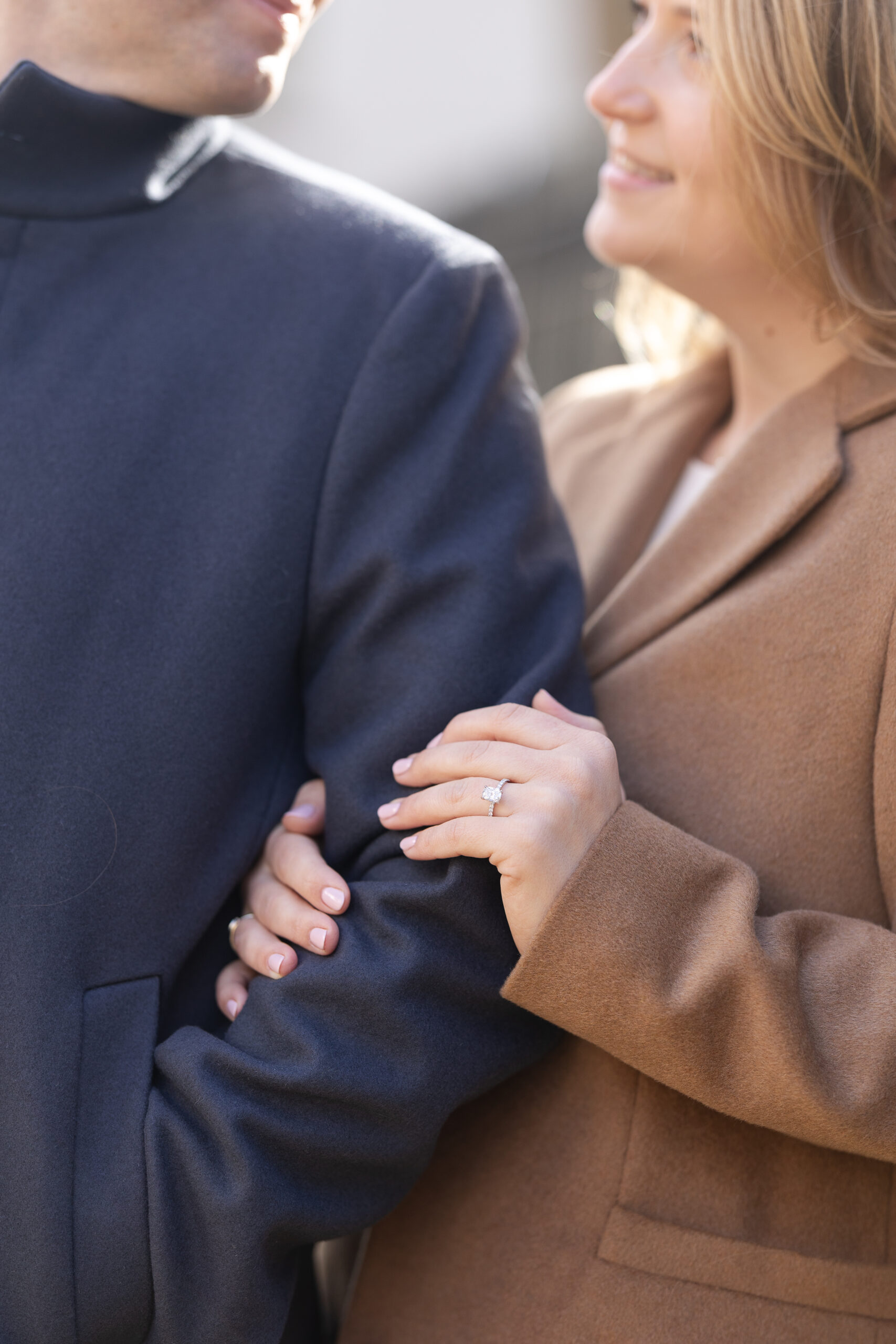 Engagement ring close up