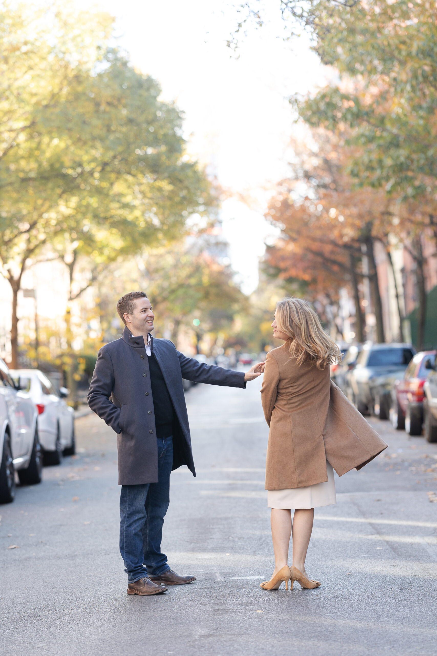 Fall Engagement Session in Chelsea Neighborhood