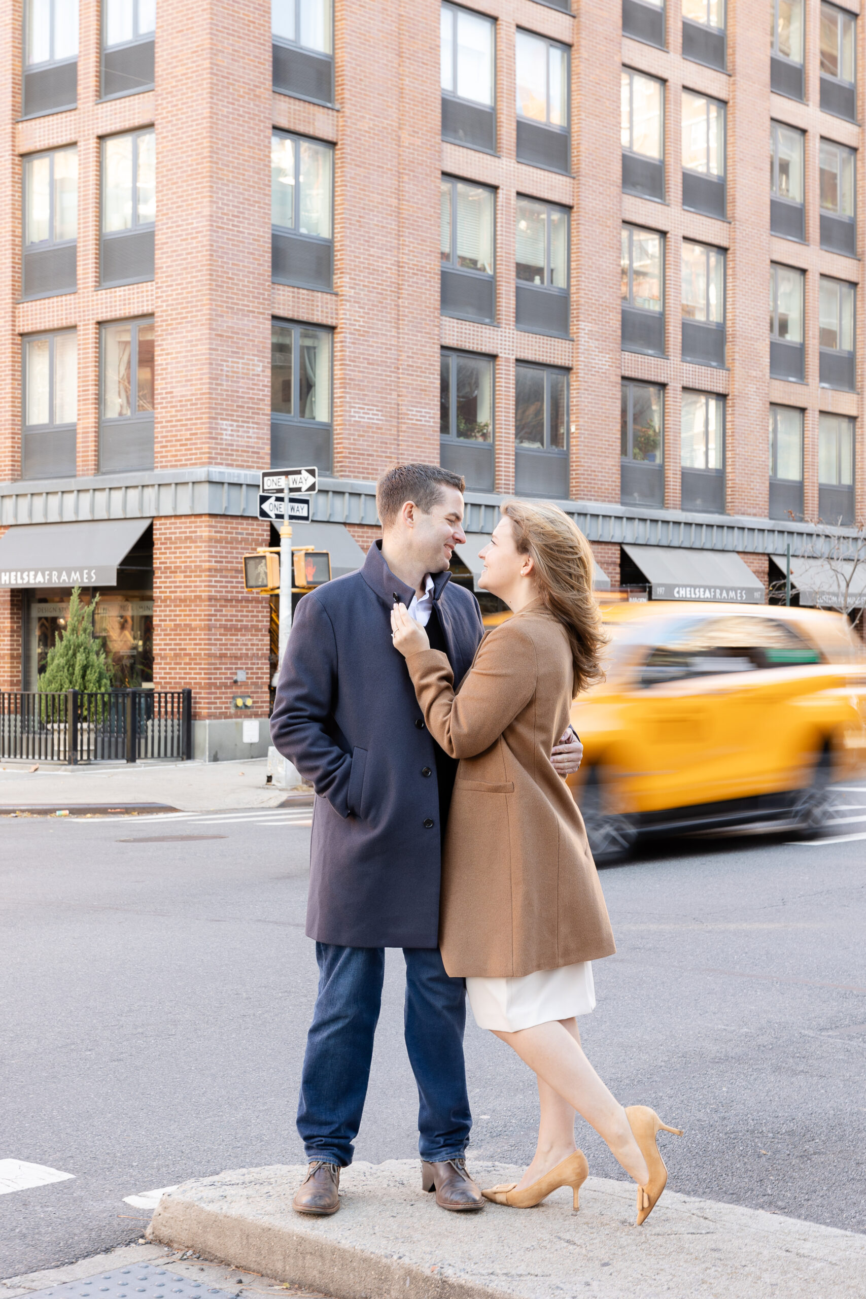 Fall NYC Engagement Session in Chelsea 