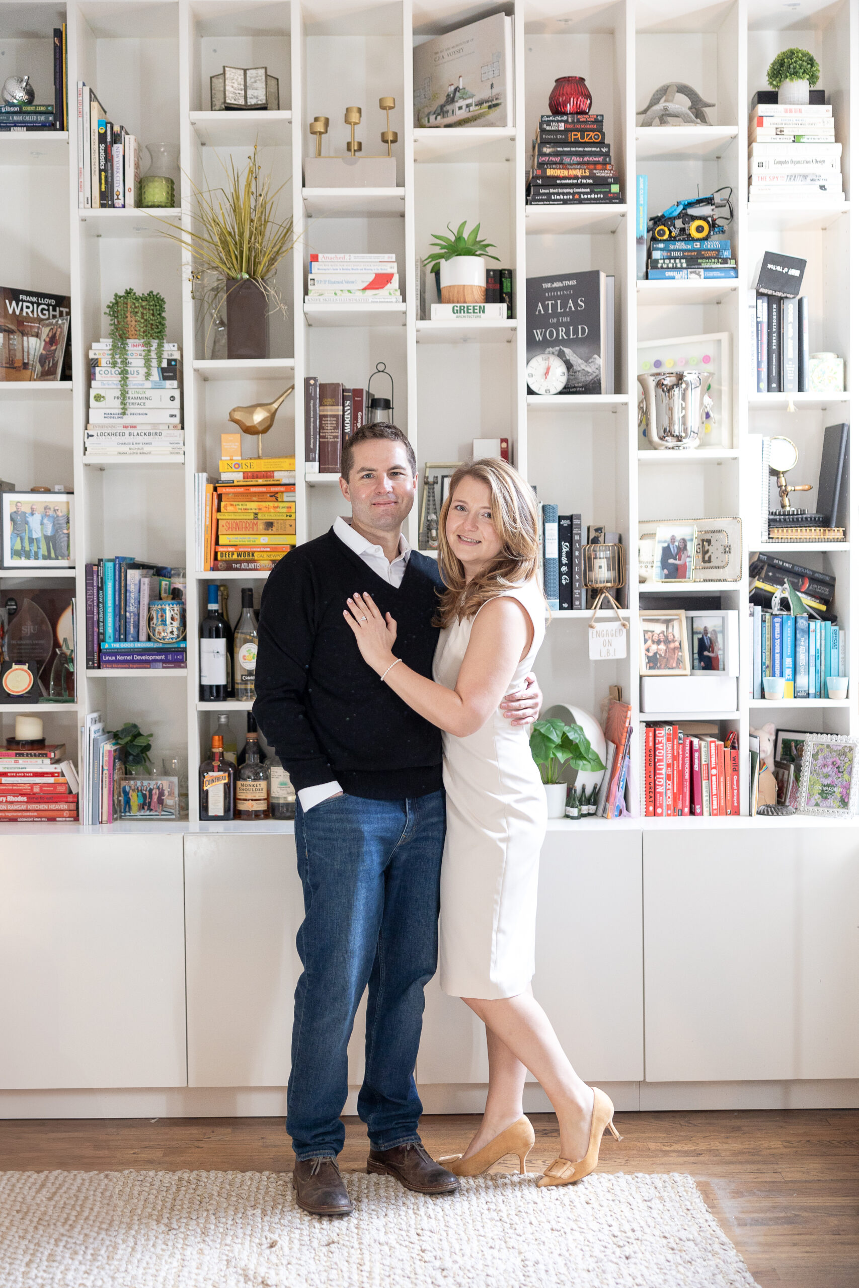 NYC Engagement Session inside Chelsea apartment