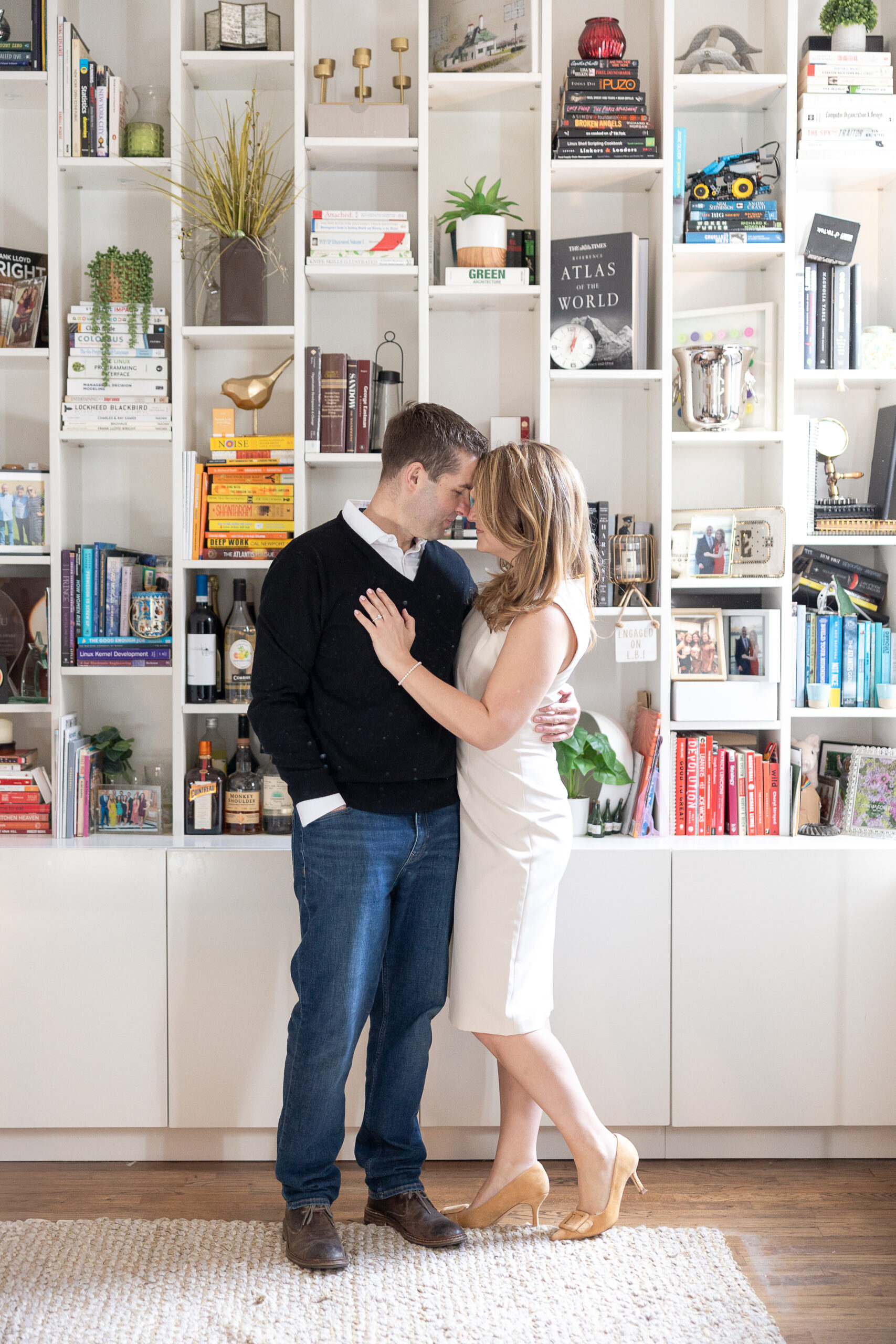 NYC Engagement Session inside Chelsea apartment