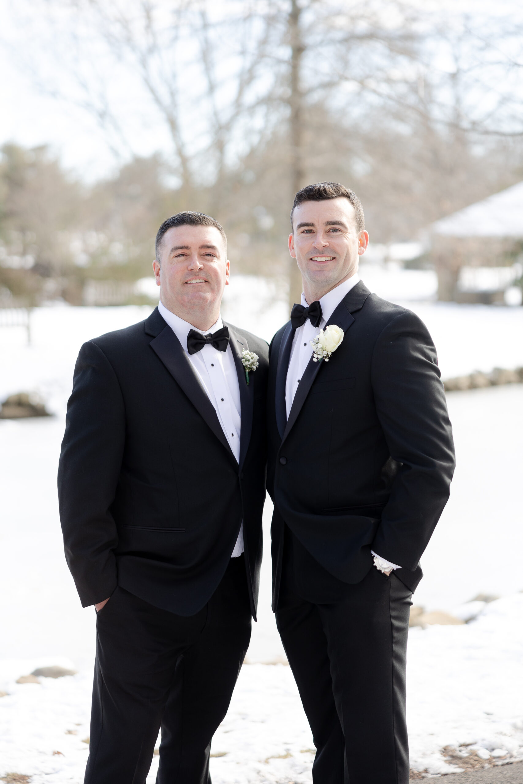 Groom and Groomsmen Binney Park Outdoor Photos