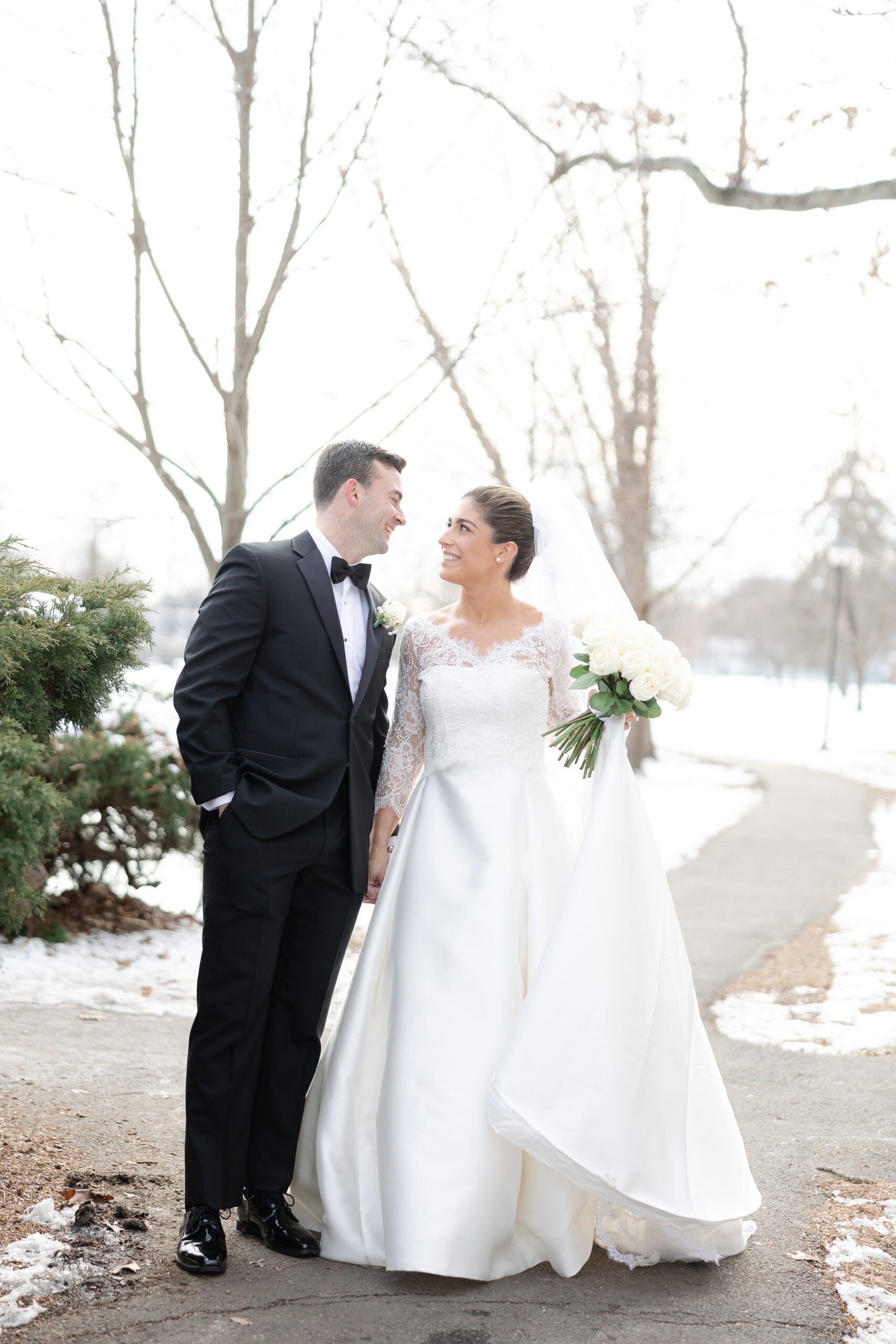 NY Le Chateau bride and groom