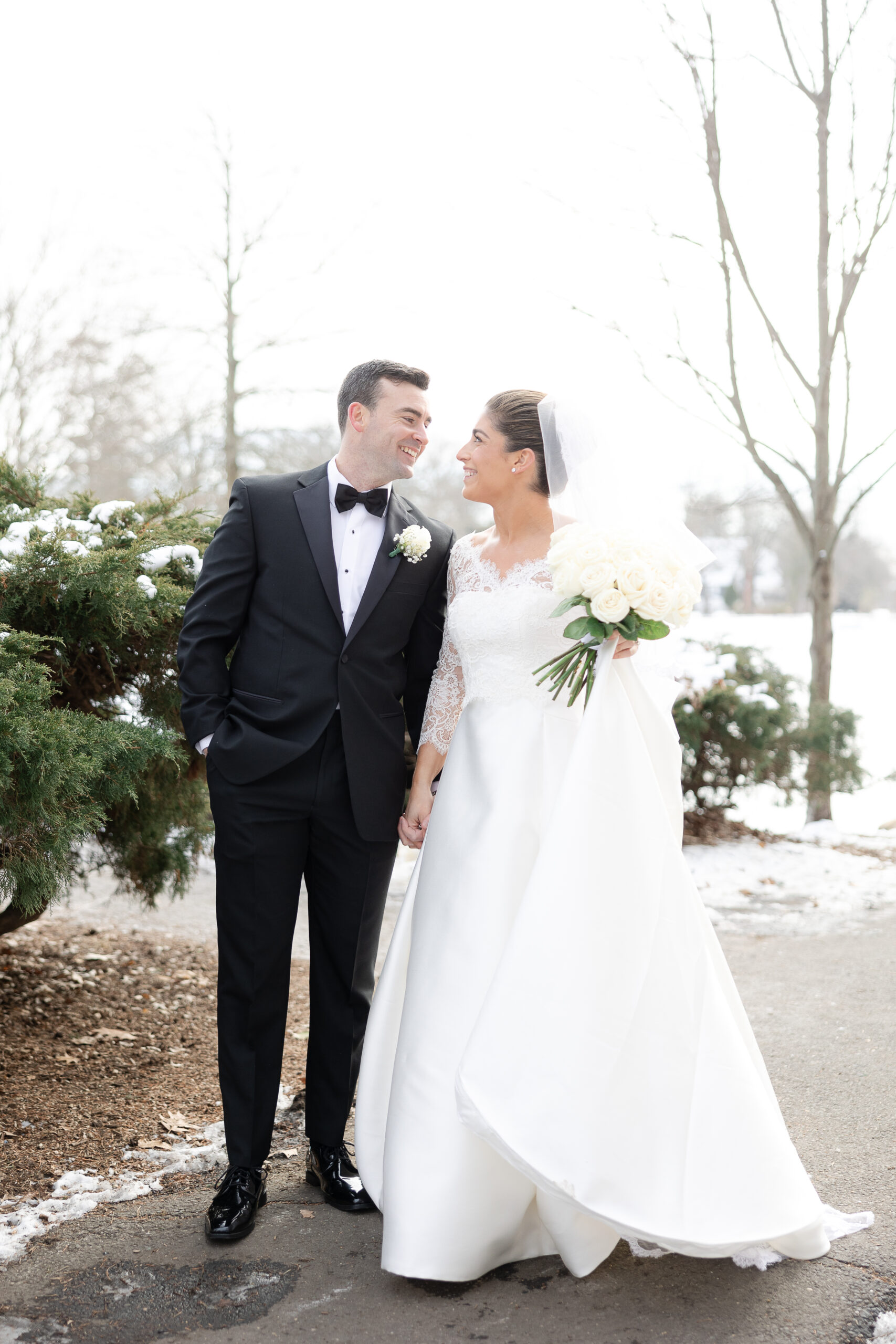 NY Le Chateau bride and groom