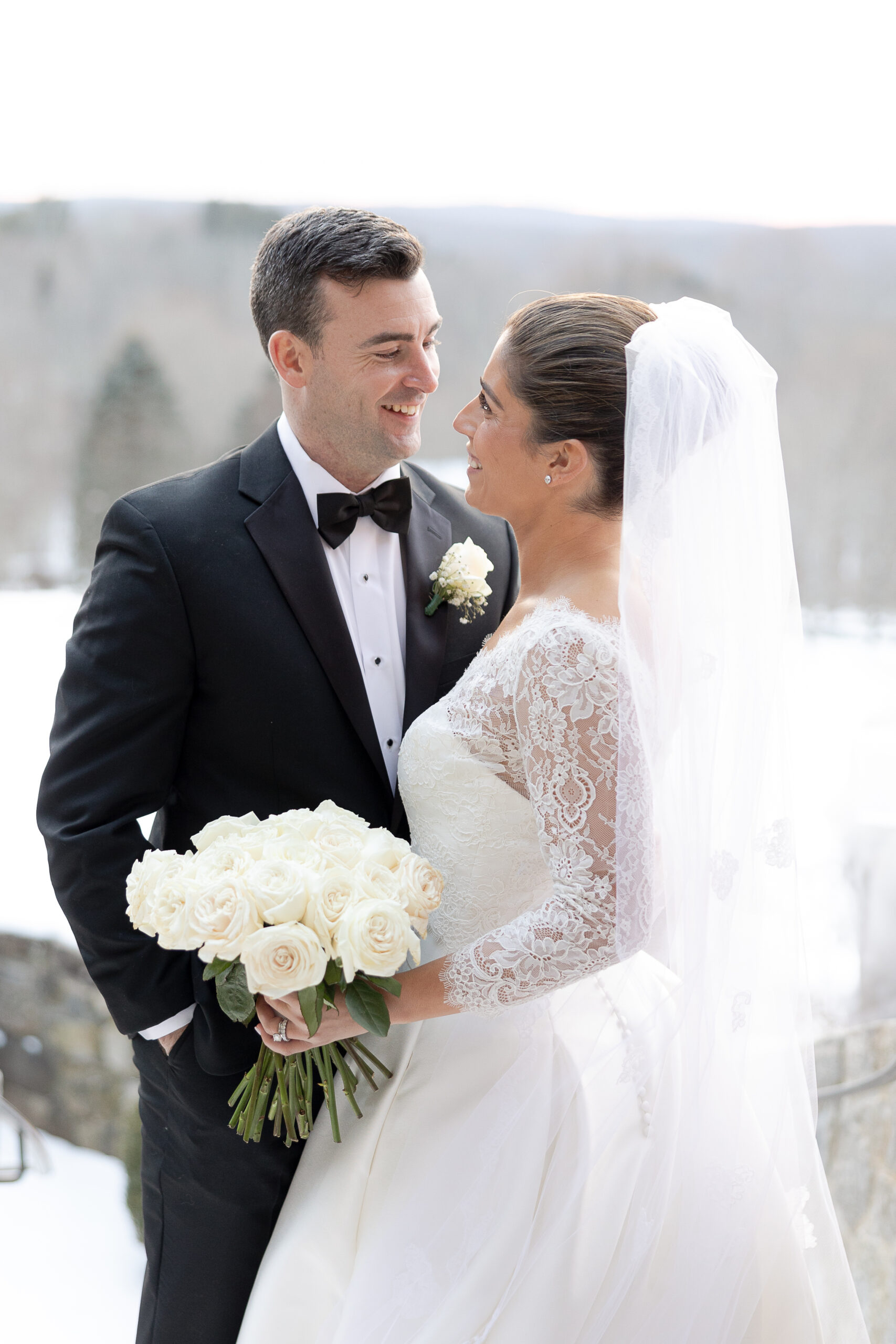 South Salem wedding portraits at Le Chateau