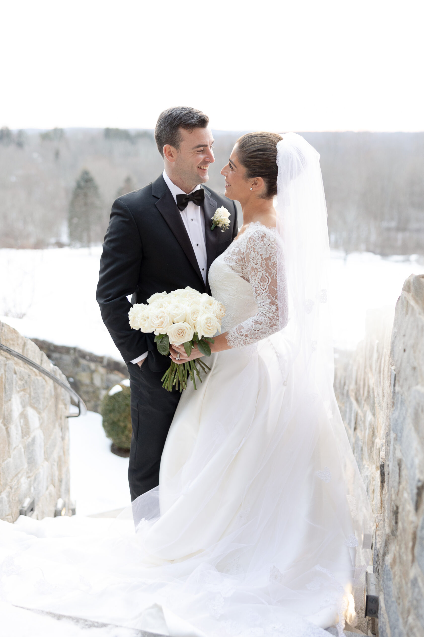 South Salem wedding portraits at Le Chateau