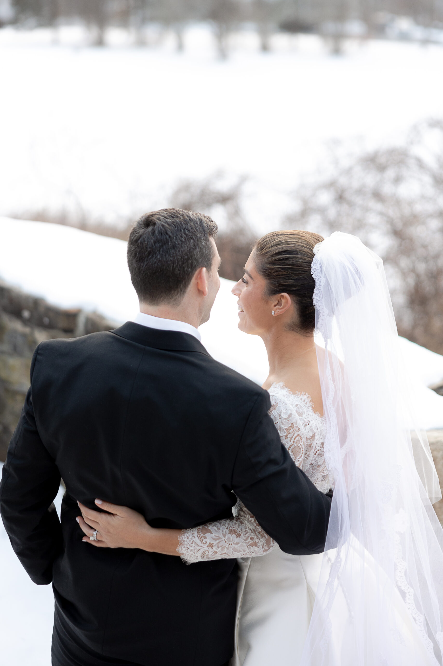 South Salem wedding portraits at Le Chateau