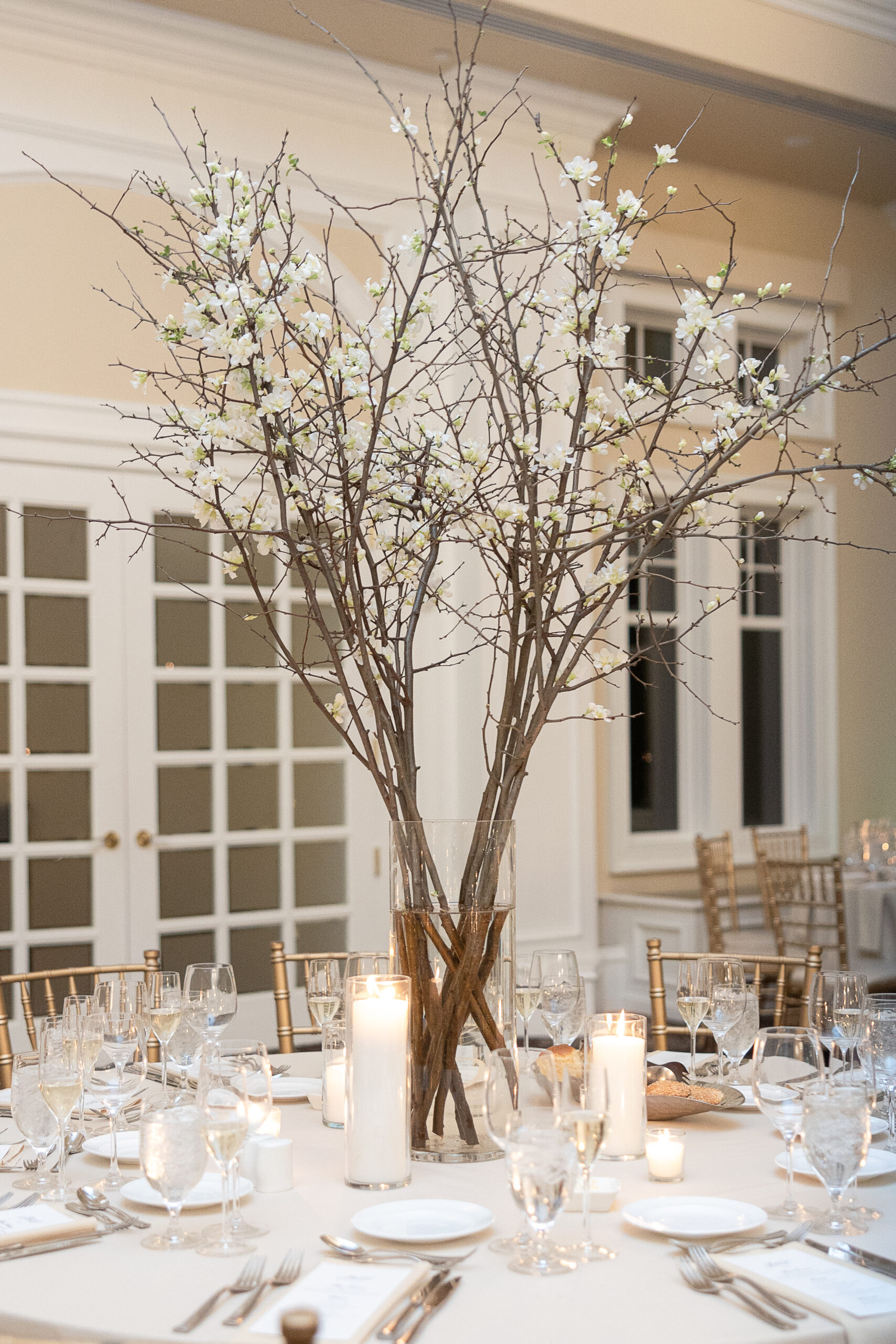Le Chateau Wedding Reception Floral Details
