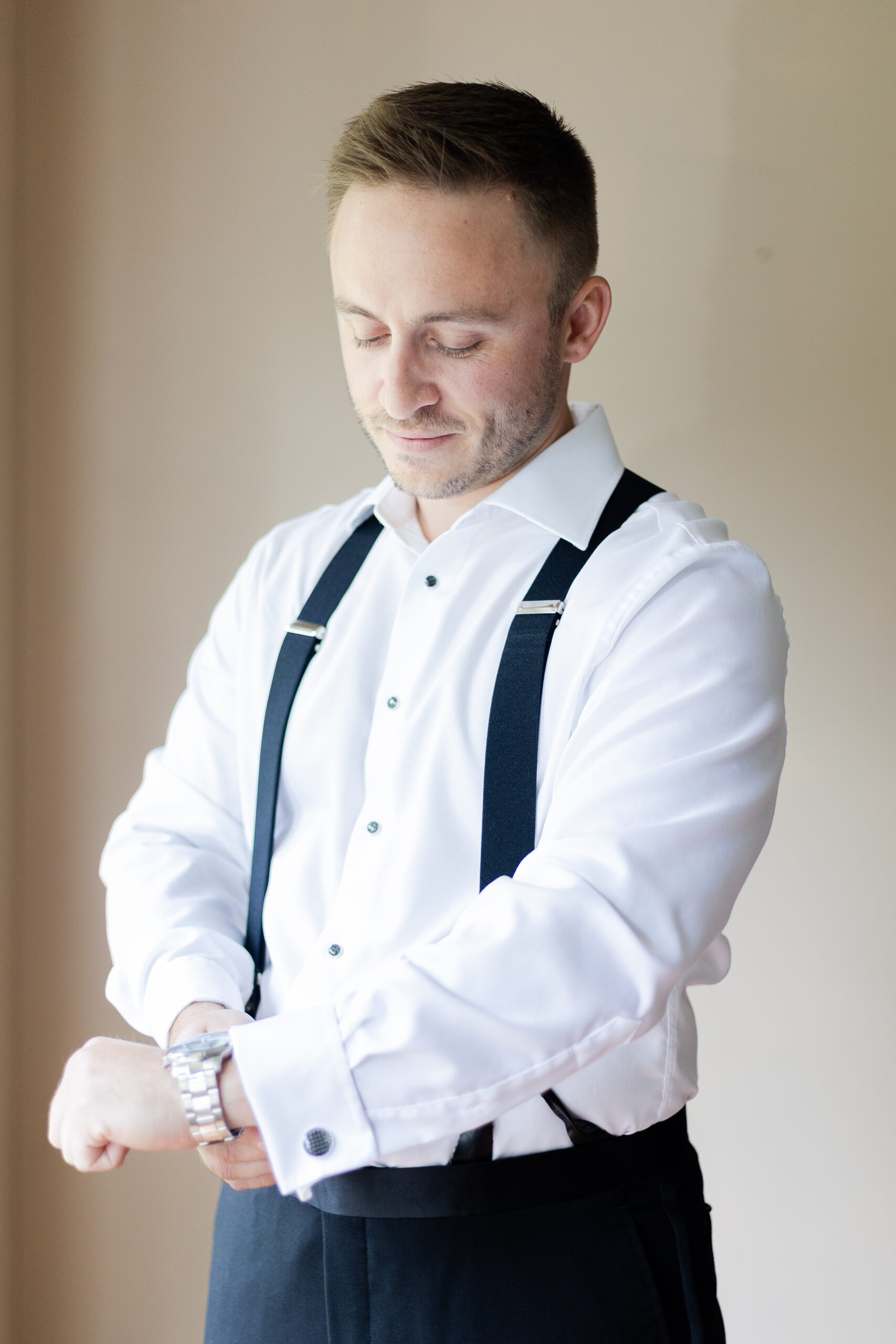 Park Loft Groom Getting Ready