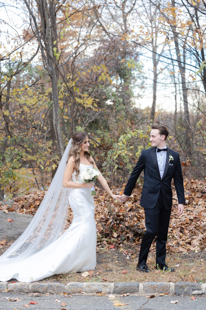 Cedar Grove Bride and Groom Fall Wedding Portraits