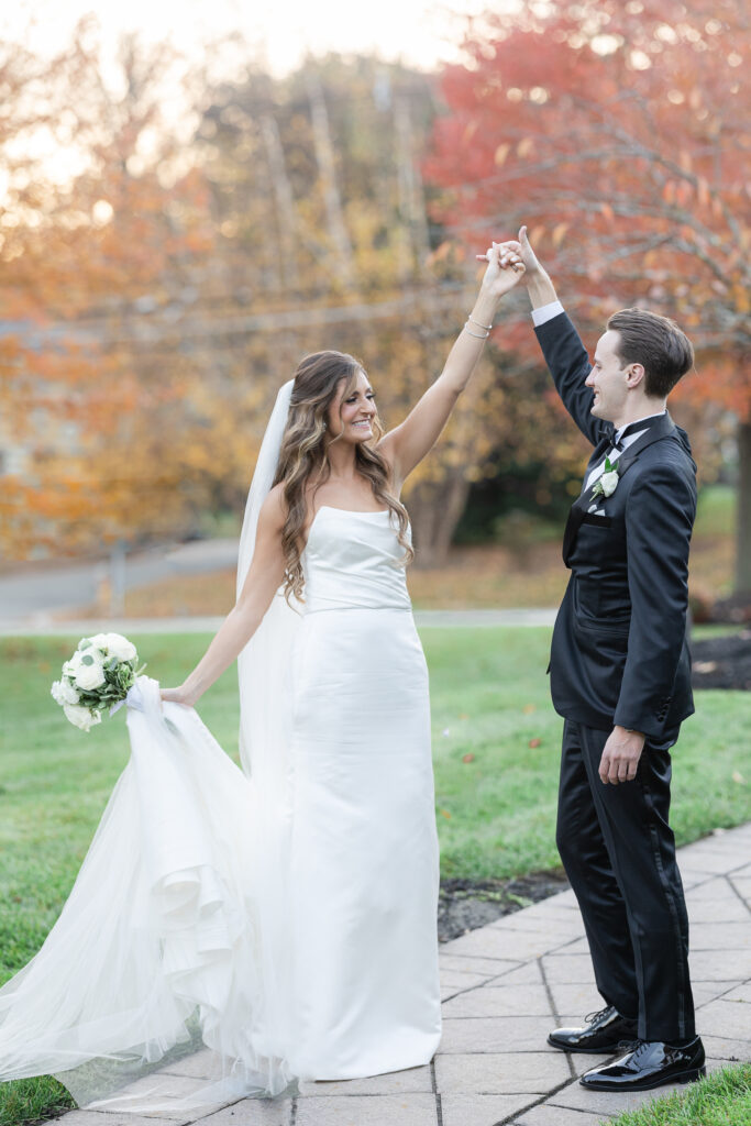 Bride and Groom Wedding Portraits at The Grove