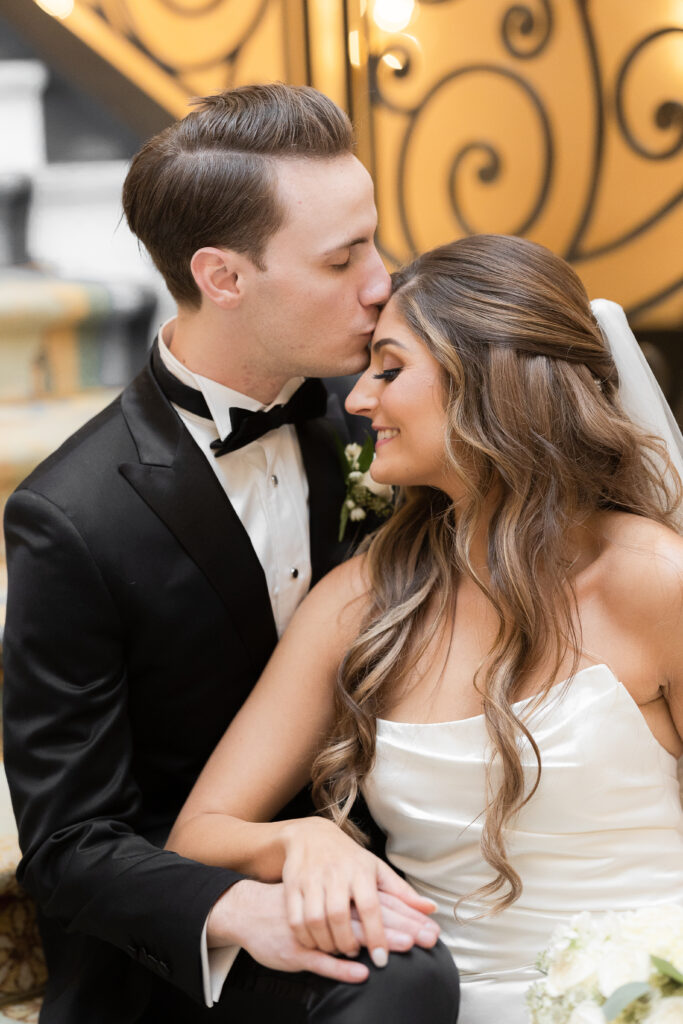 Bride and groom at the Grove