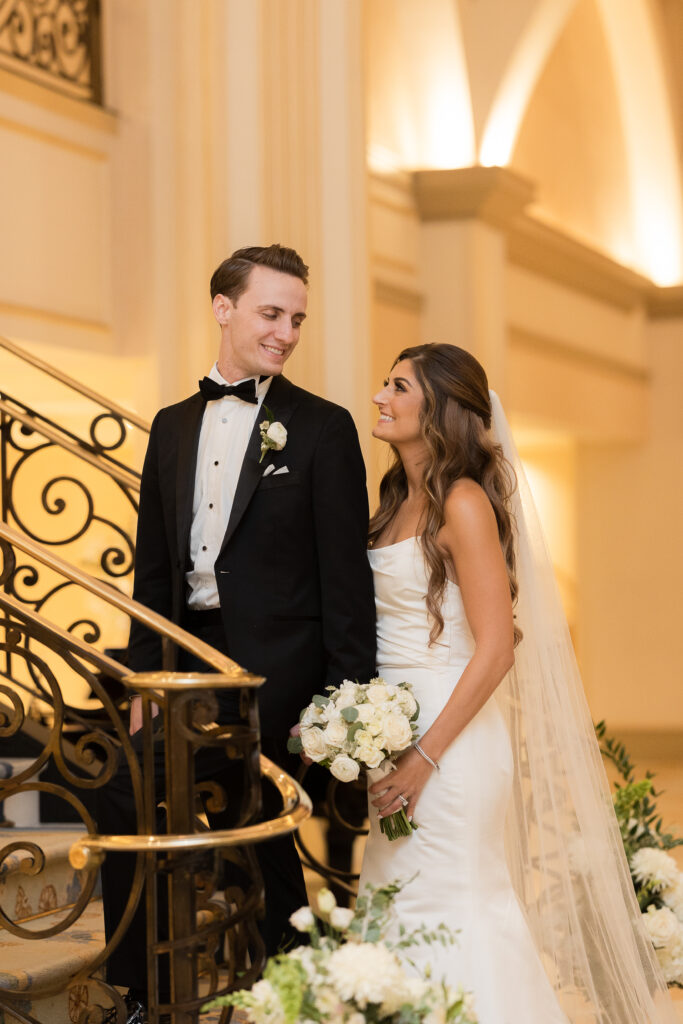 Bride and groom at the Grove