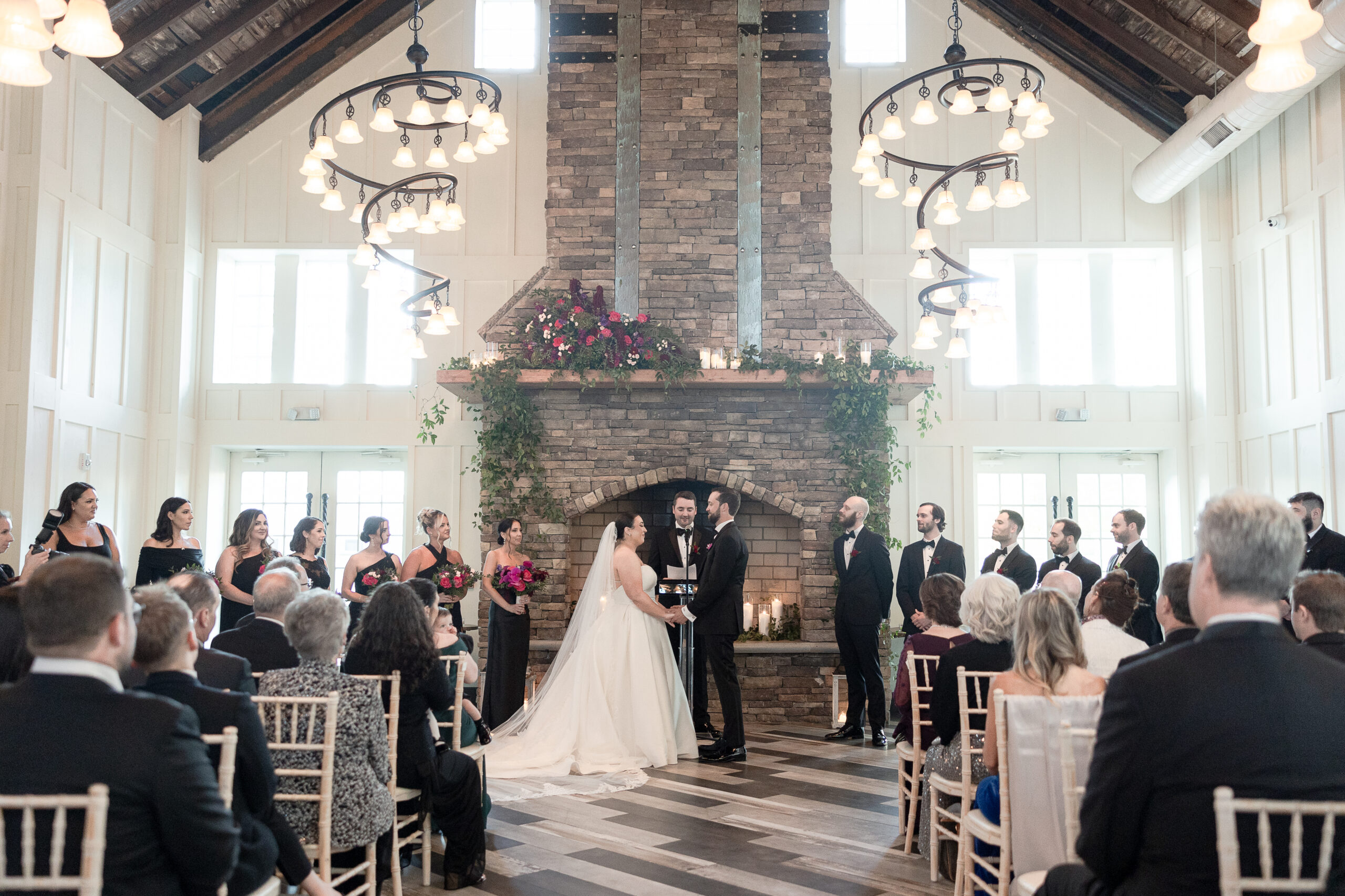 Bride and groom at NJ wedding ceremony
