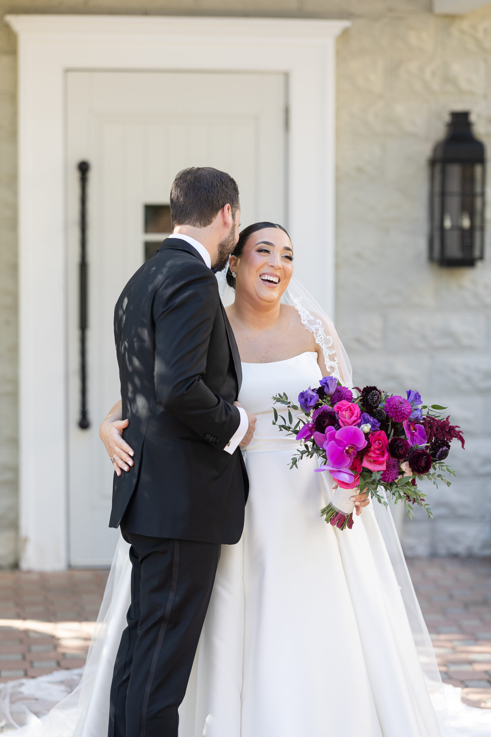 Autumn Wedding Portraits in NJ Wedding Venue